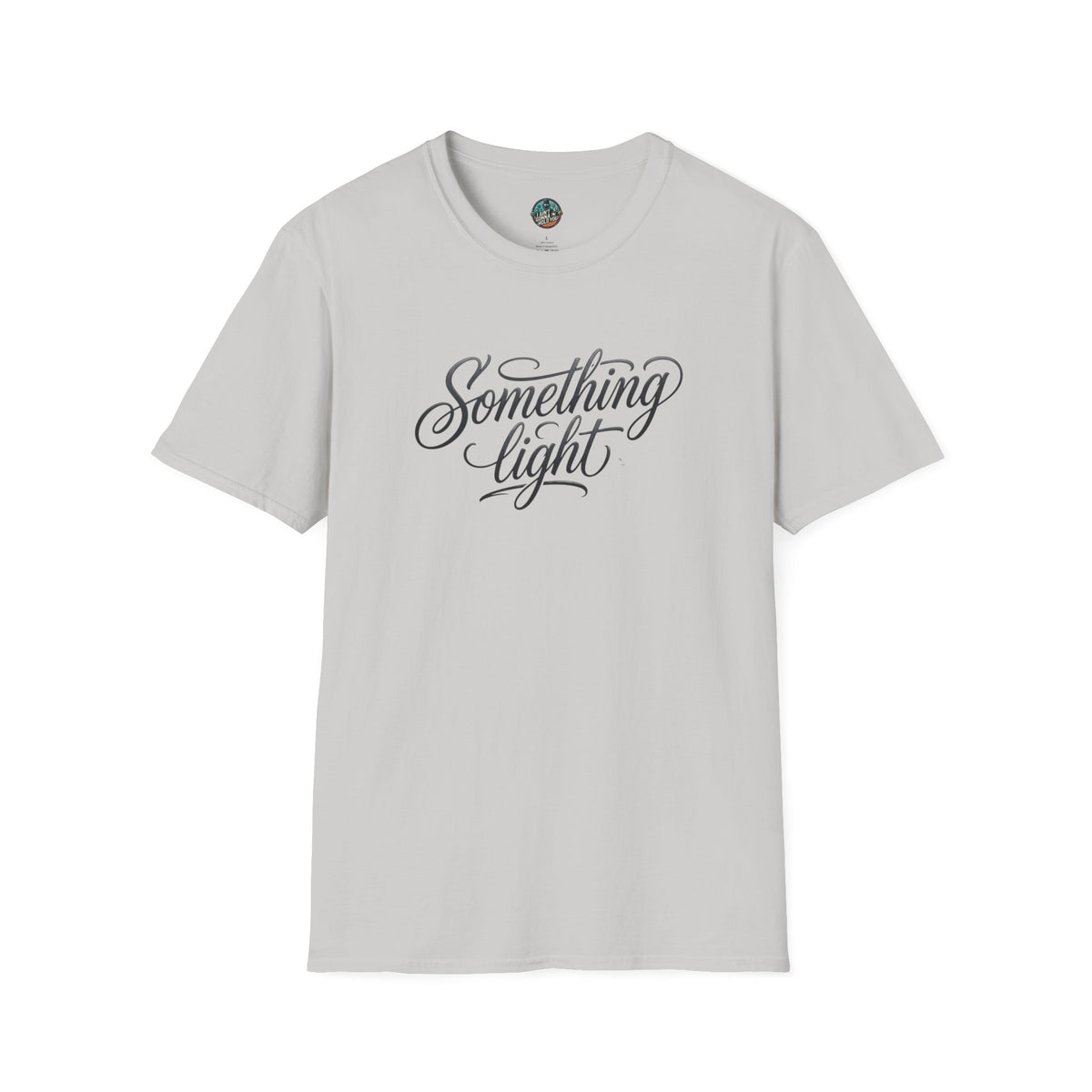 Something Light T-Shirt — Script Typography Casual Tee