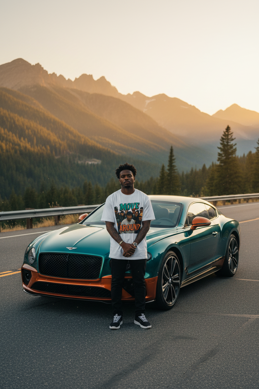 Move Around "Rise Grind Repeat" Graphic Tee — Retro Hip-Hop Crew Shirt