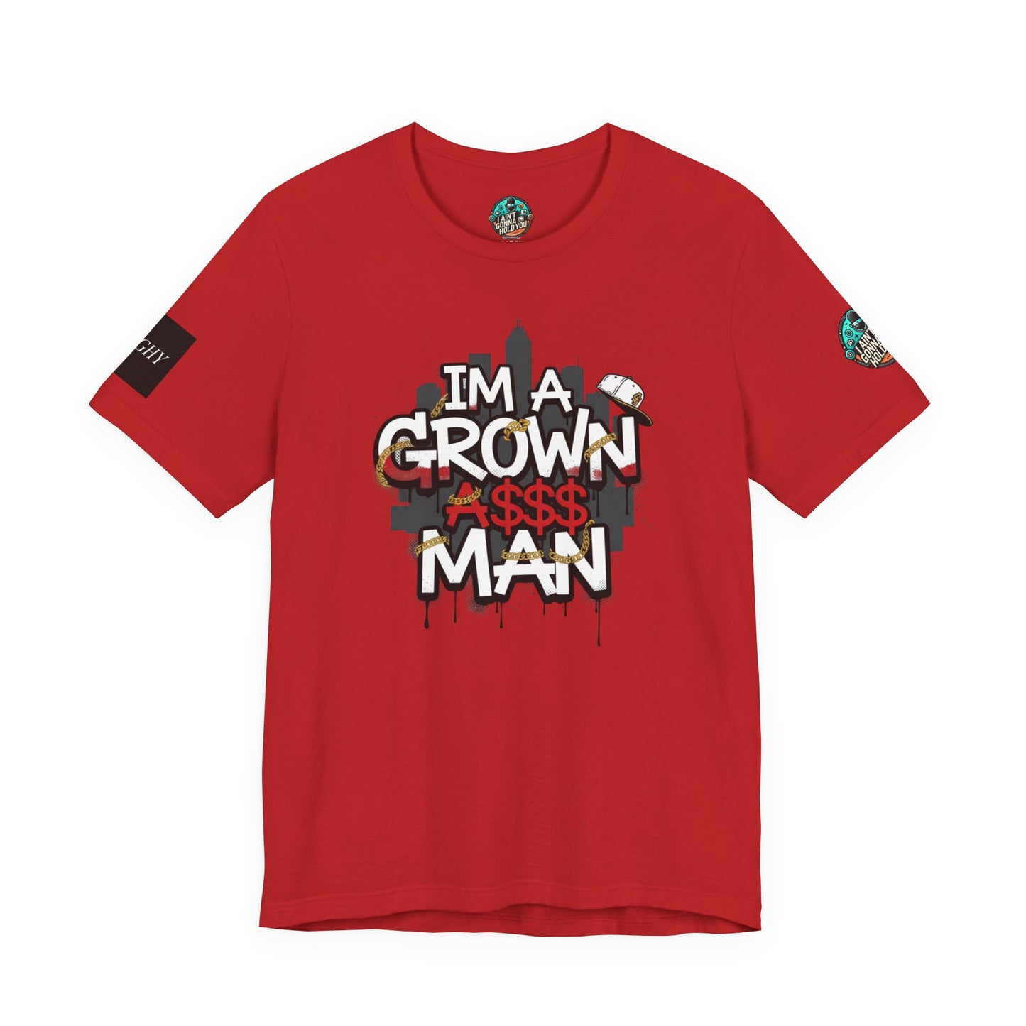 Grown Ass Man 2.0 Graphic Tee — Funny Urban Slang T‑Shirt