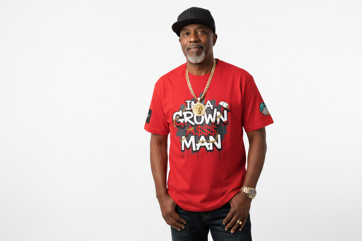 Grown Ass Man 2.0 Graphic Tee — Funny Urban Slang T‑Shirt