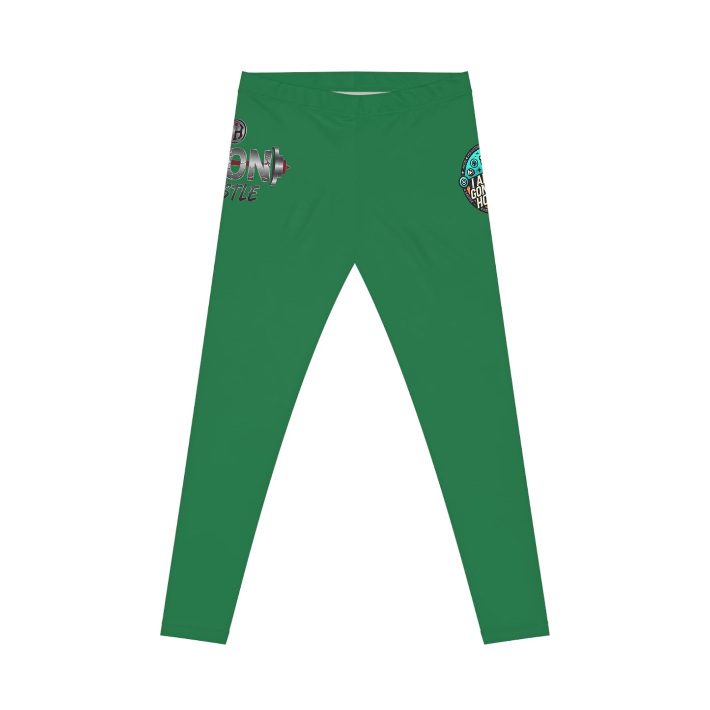 Motivational Graphic Leggings — "Iron Hustle" Fitness Yoga Pants