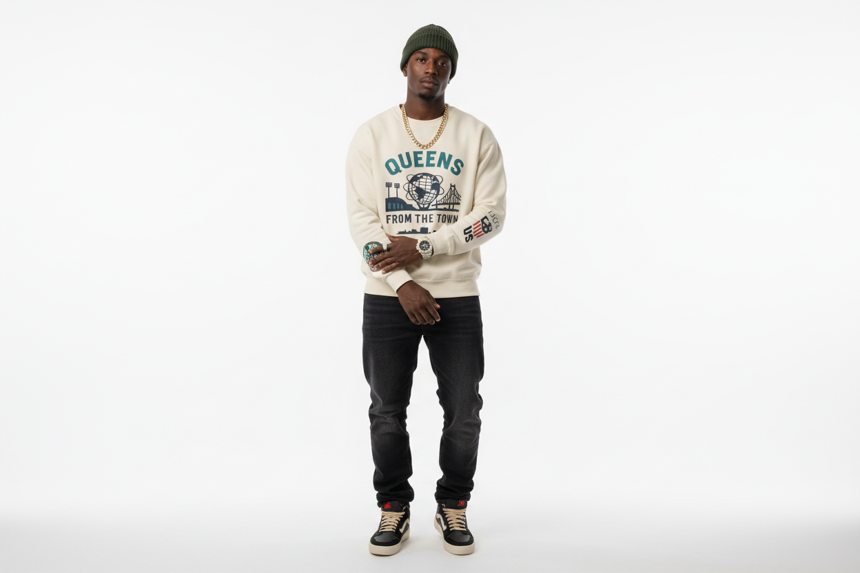 Queens From The Town Crewneck Sweatshirt — NYC Borough Pride Pullover