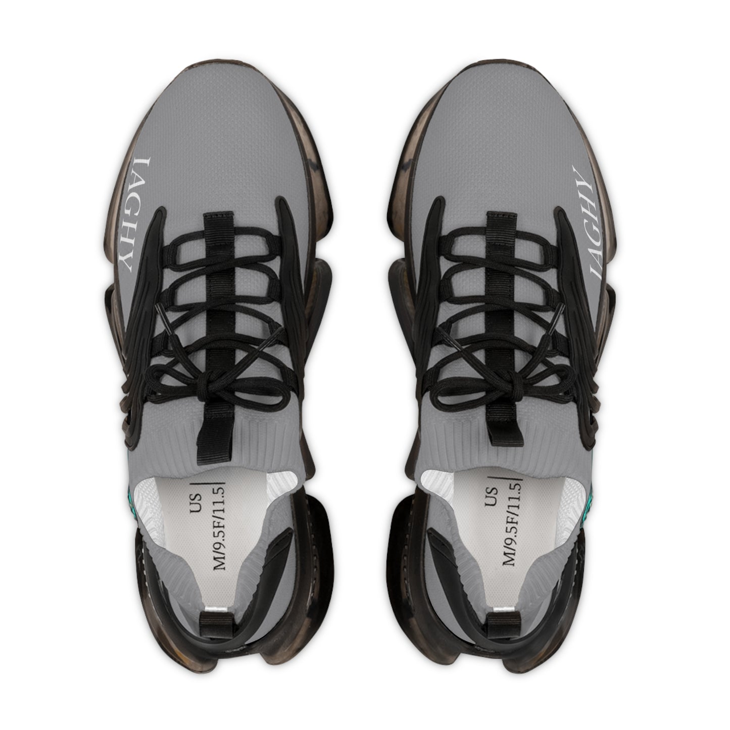 Grey Mesh Sneakers — Lightweight Athletic Running Shoes for men