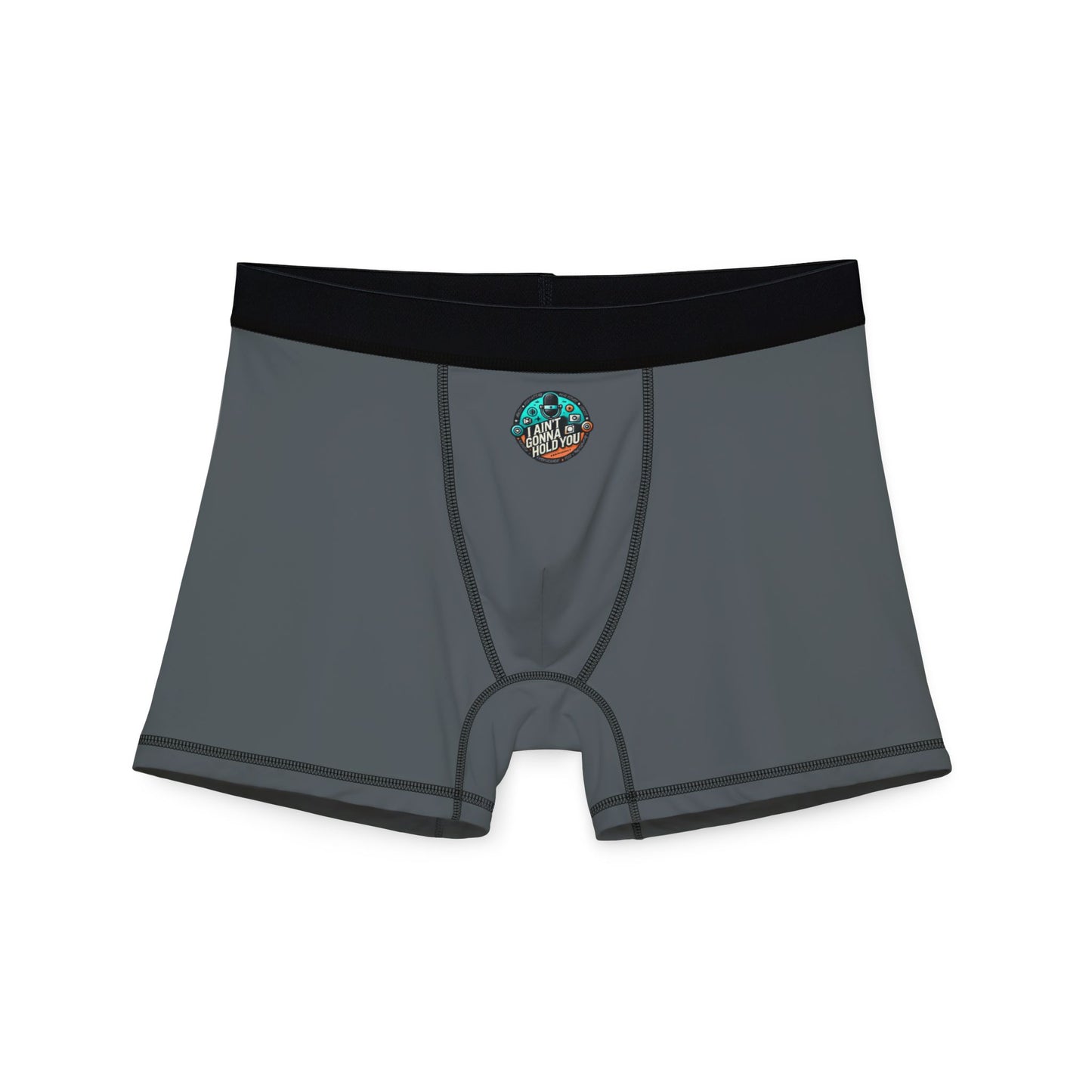 Mens Boxers — Gray Boxer Briefs with IAGHY Logo