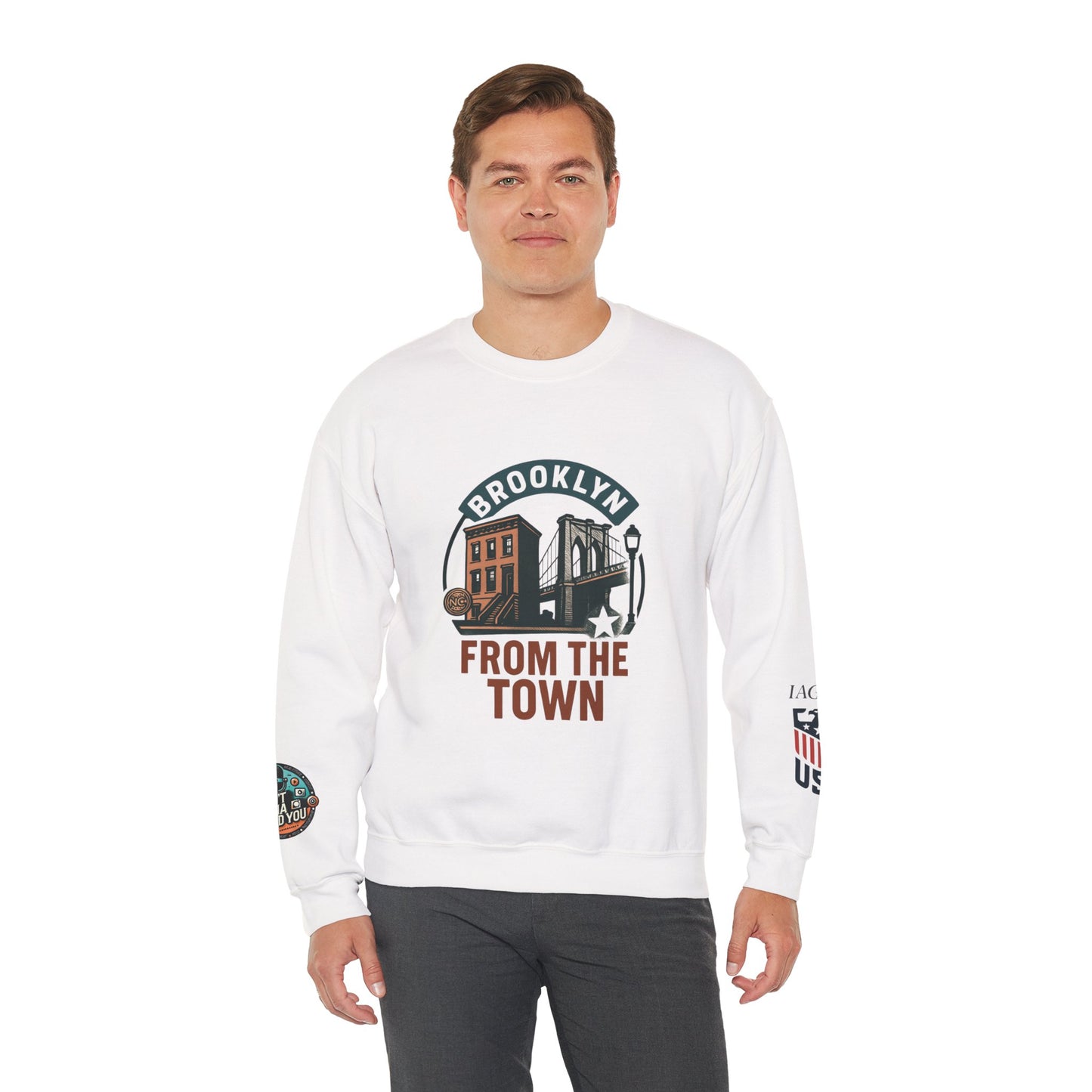 Brooklyn From The Town Crewneck Sweatshirt — NYC Borough Pride Pullover
