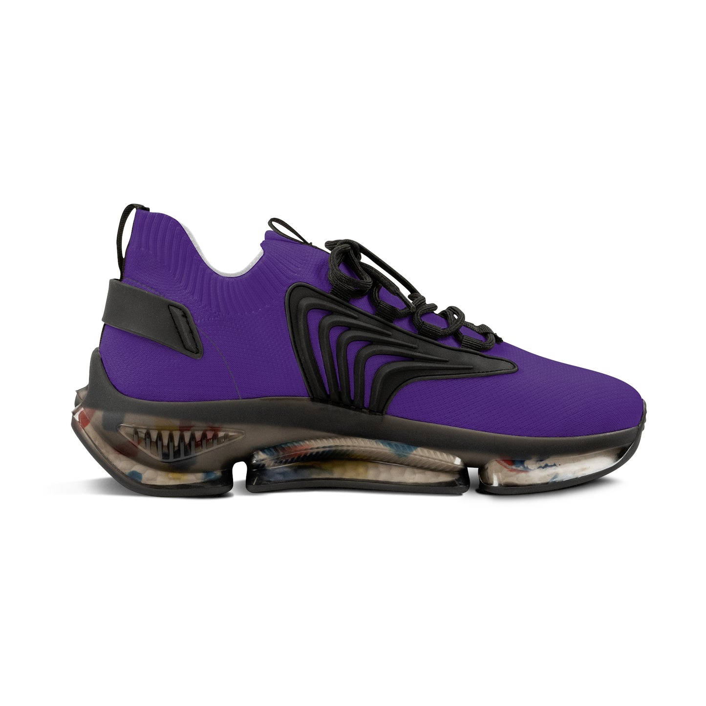 Purple Mesh Sneakers — Lightweight Athletic Running Shoes