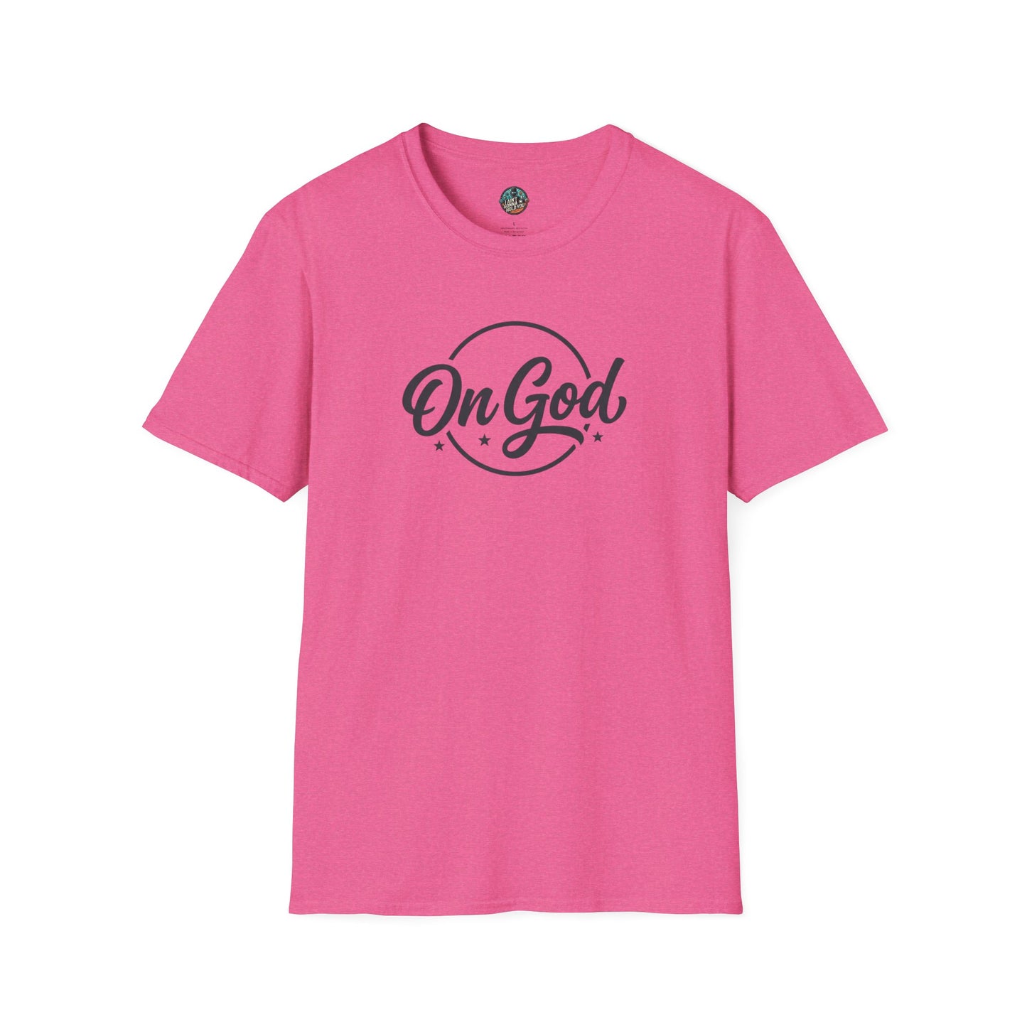 On God T-Shirt — Faith-Inspired Retro Script White Tee