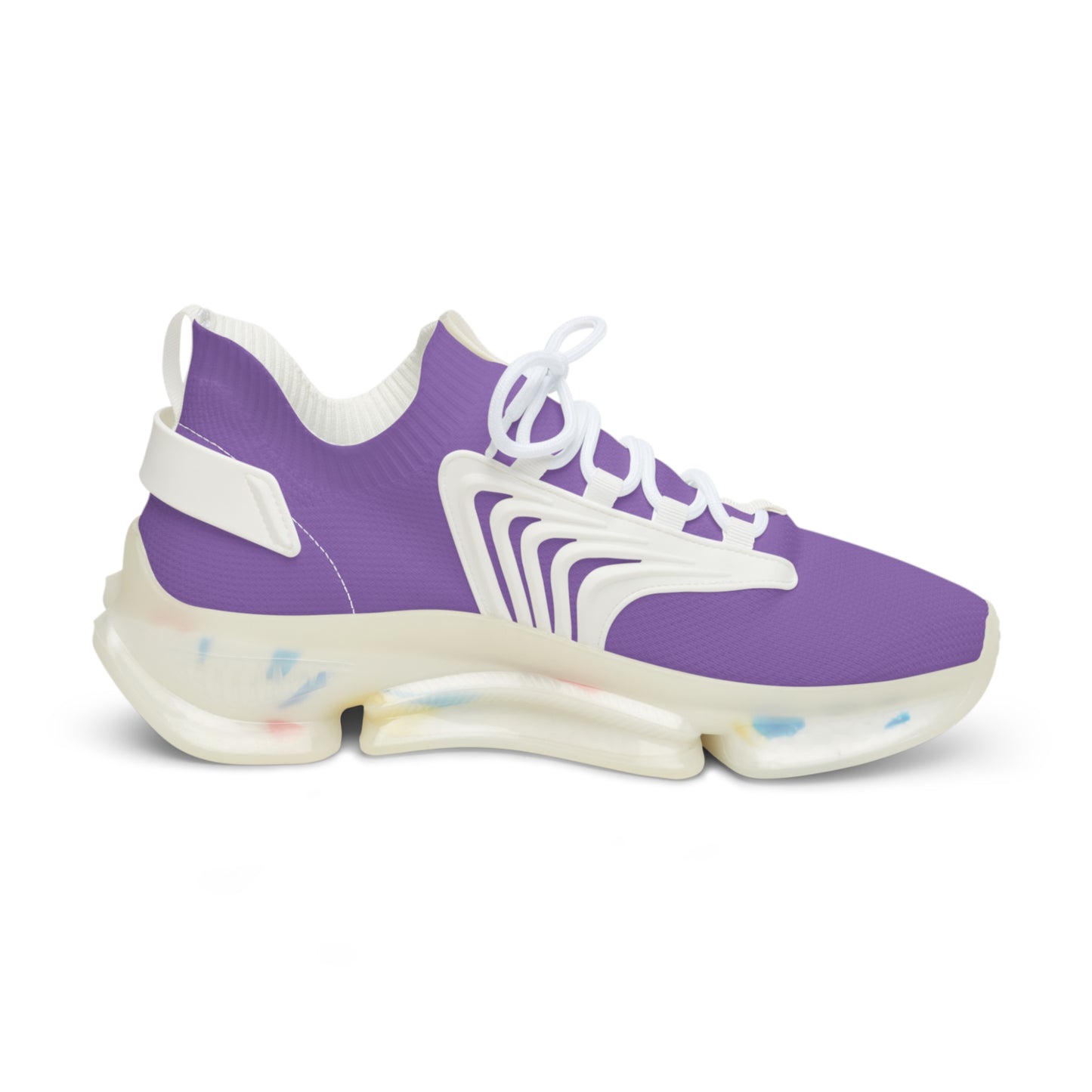 Light Purple Mesh Sneakers — Lightweight Athletic Running Shoes