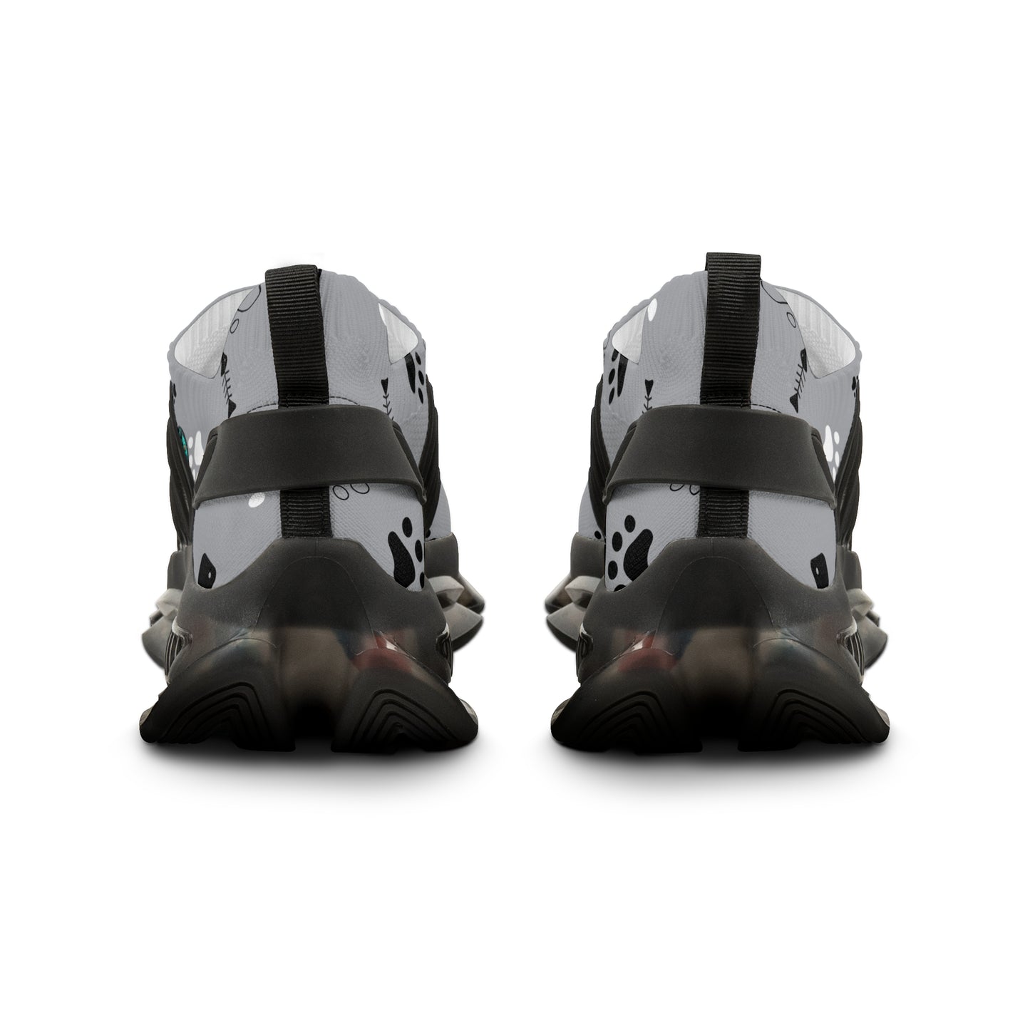 Gray and Bones Mesh Sneakers — Lightweight Athletic Running Shoes for Men