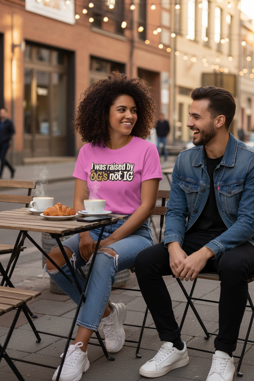 Raised by OGs Not IG T-Shirt — Retro Streetwear Tee