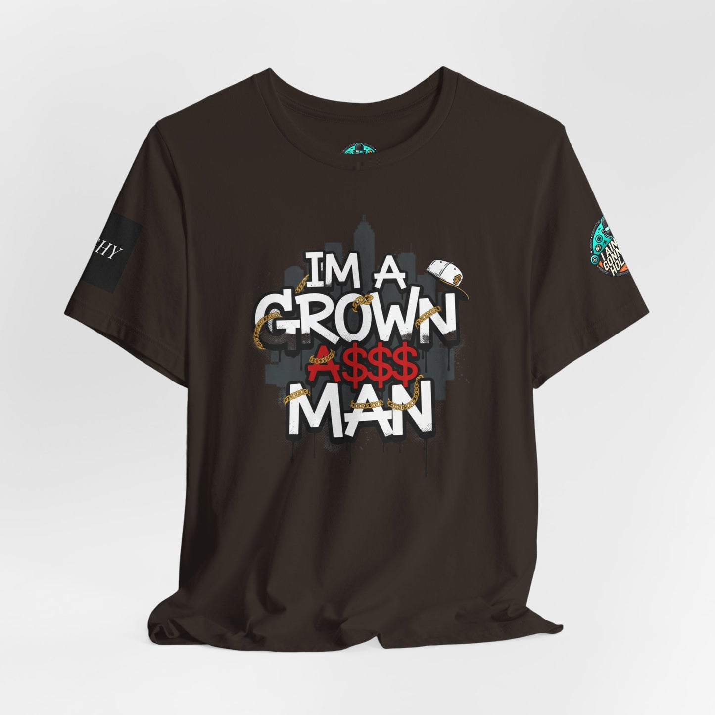 Grown Ass Man 2.0 Graphic Tee — Funny Urban Slang T‑Shirt