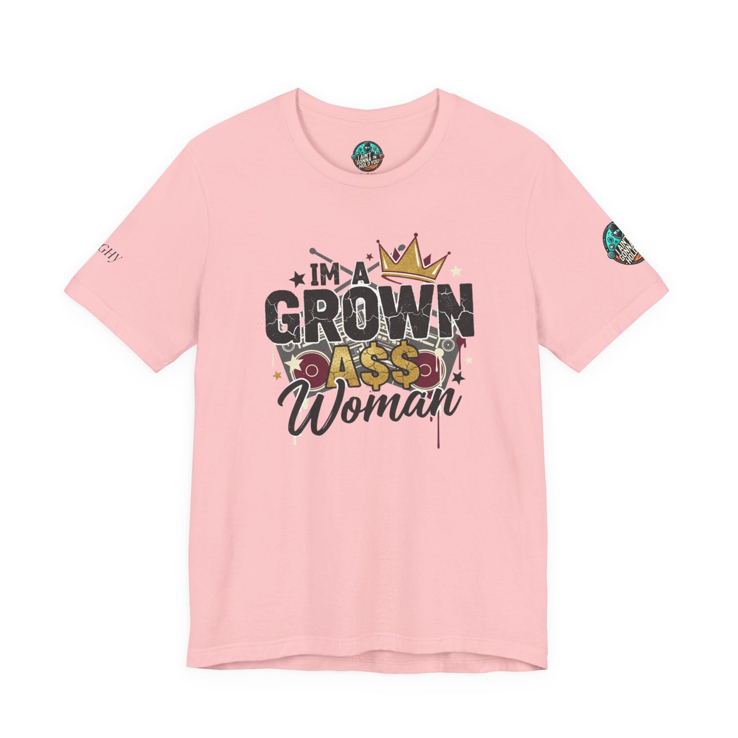 Grown Ass Woman Graphic Tee — Funny Urban Slang T‑Shirt