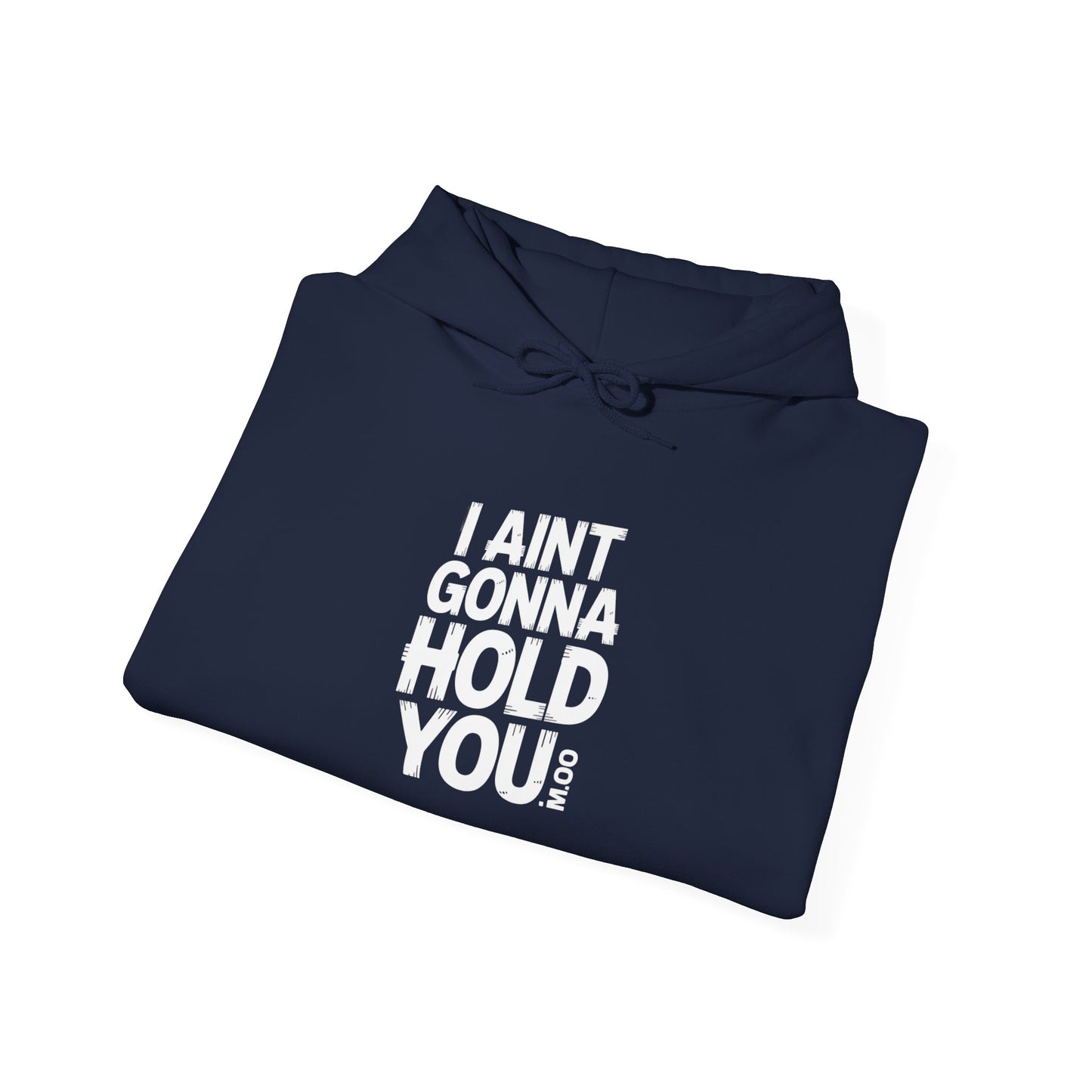 Hooded Sweatshirt - I Aint Gonna Hold You Print - Special Edition Warm and Stylish