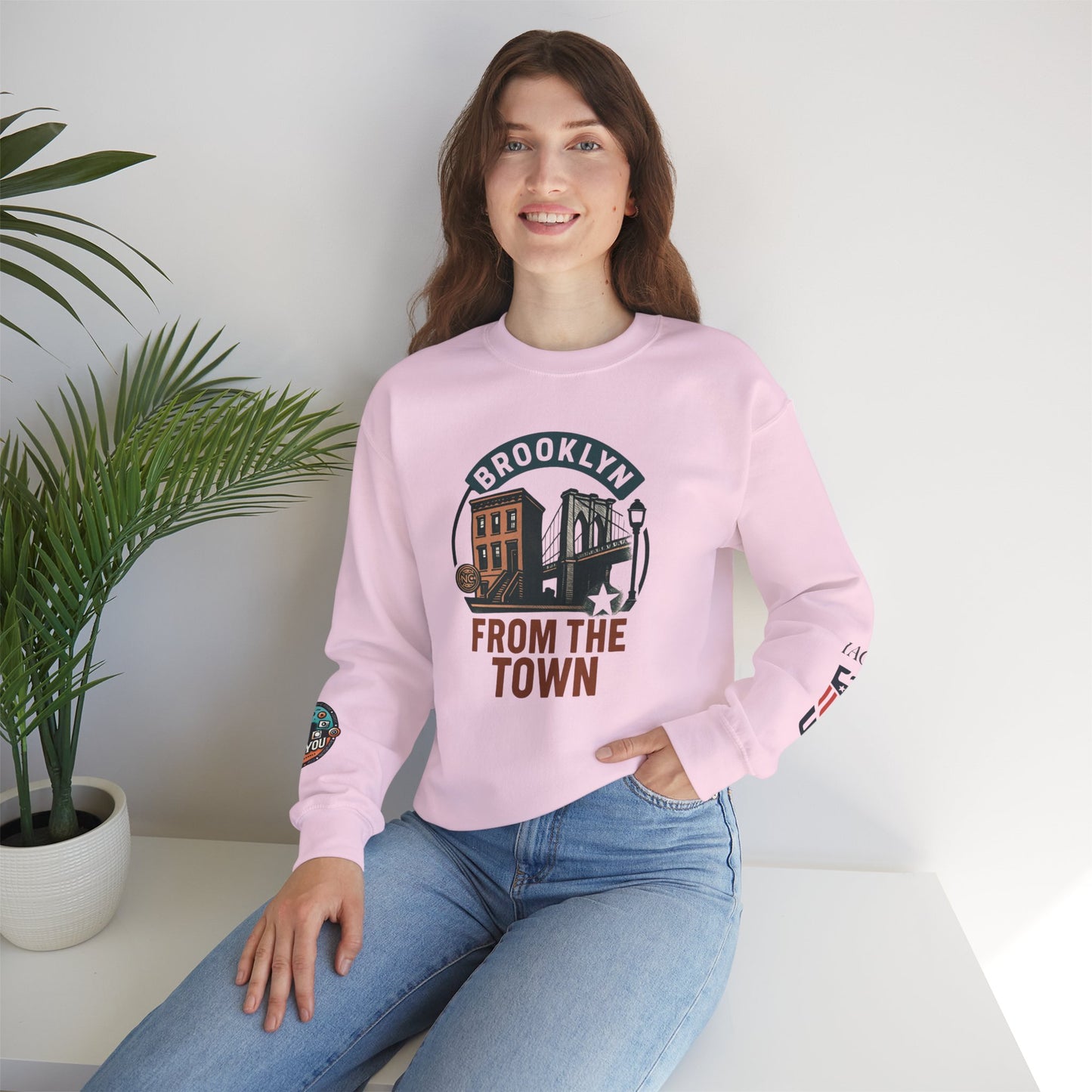 Brooklyn From The Town Crewneck Sweatshirt — NYC Borough Pride Pullover