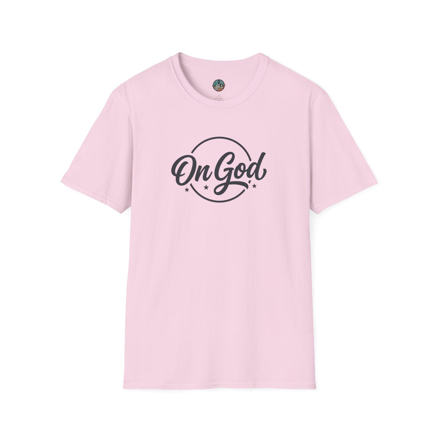 On God T-Shirt — Faith-Inspired Retro Script White Tee