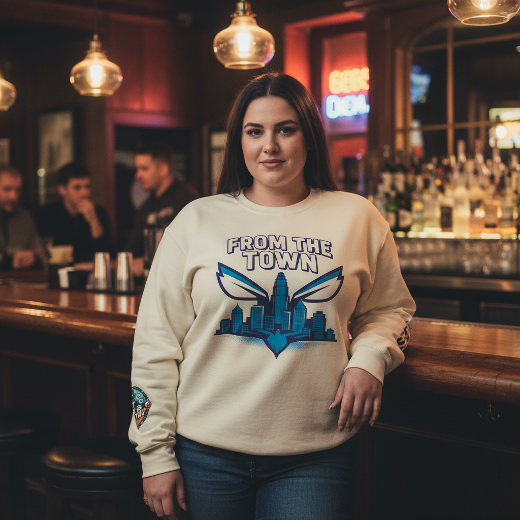 Charlotte From The Town Crewneck Sweatshirt — Queen City Pride Pullover