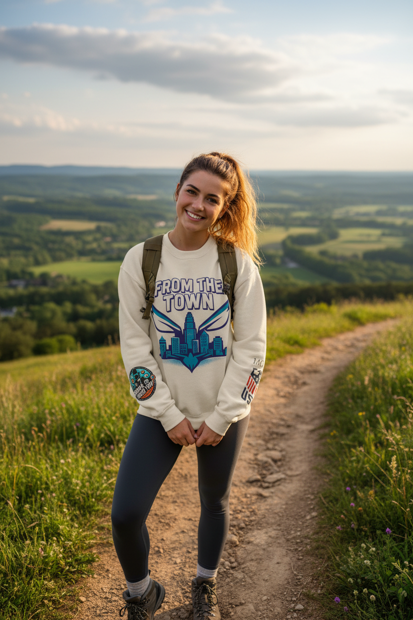 Charlotte From The Town Crewneck Sweatshirt — Queen City Pride Pullover