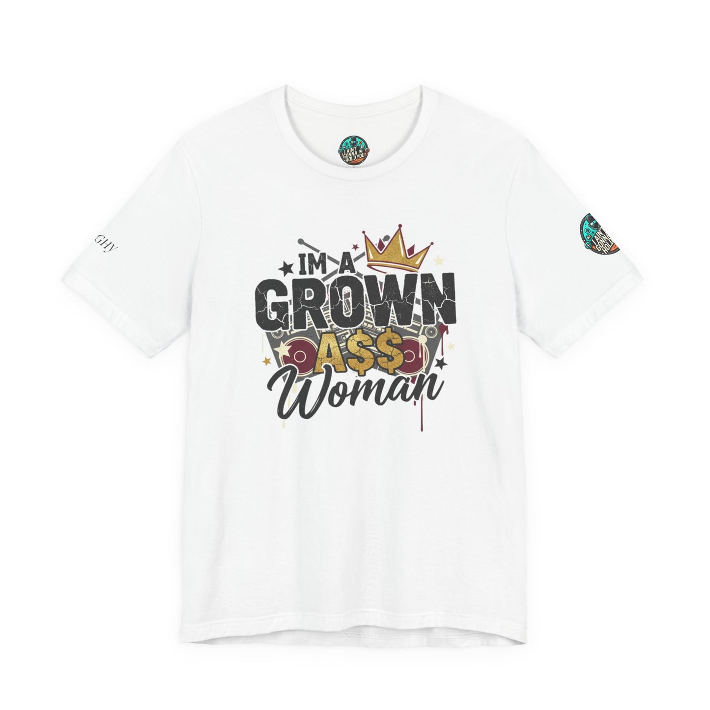 Grown Ass Woman Graphic Tee — Funny Urban Slang T‑Shirt