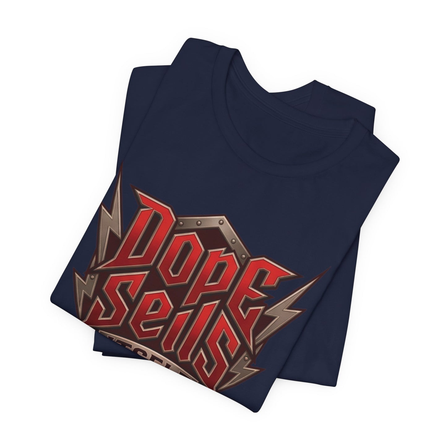 T-Shirt — "Dope Sells Itself" Retro Rock Graphic Red Tee