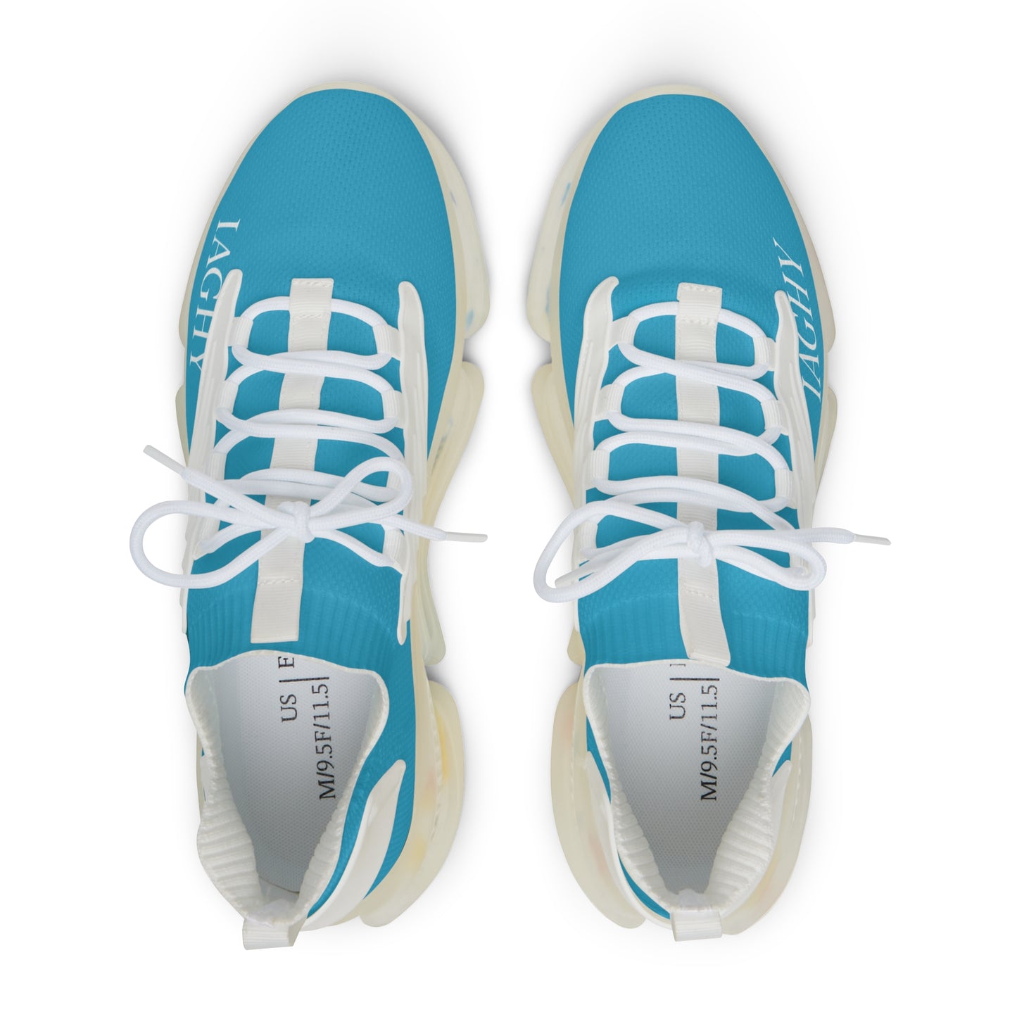 Turquoise Mesh Sneakers — Lightweight Athletic Running Shoes for Men