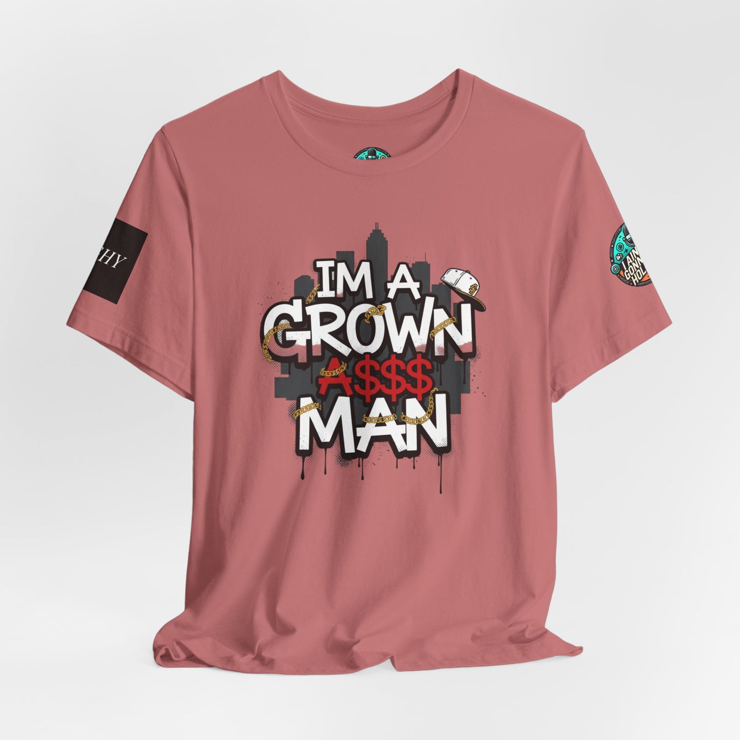 Grown Ass Man 2.0 Graphic Tee — Funny Urban Slang T‑Shirt