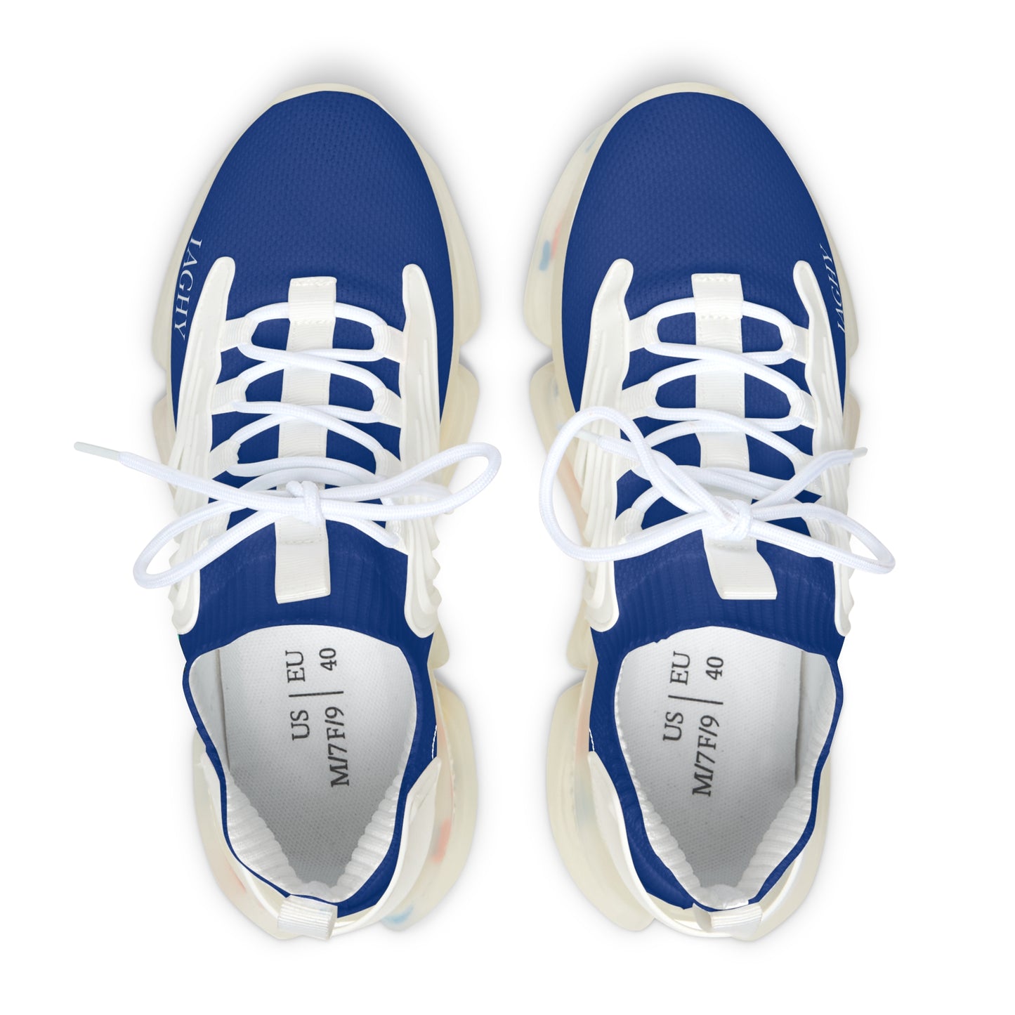 Blue Mesh Women's Sneakers — Lightweight Breathable Athletic Shoes
