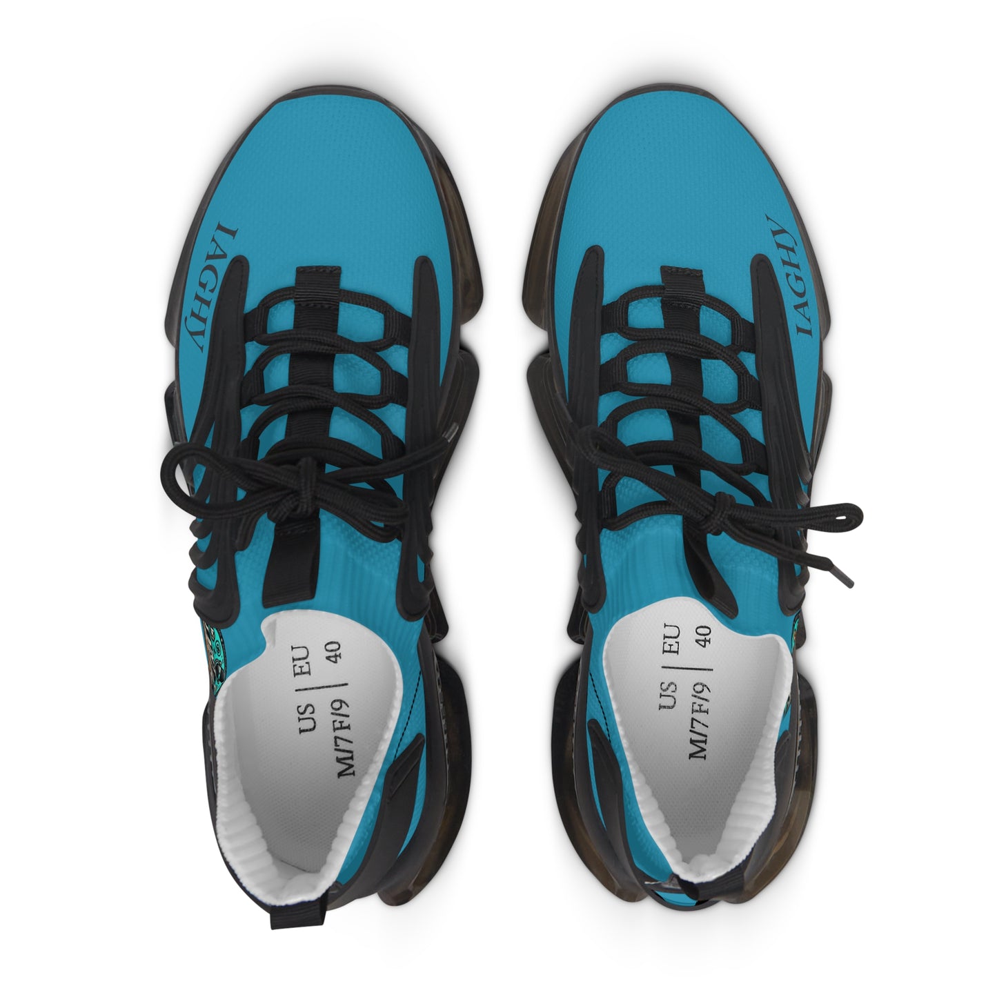 Turquoise Mesh Women's Sneakers — Lightweight Breathable Athletic Shoes