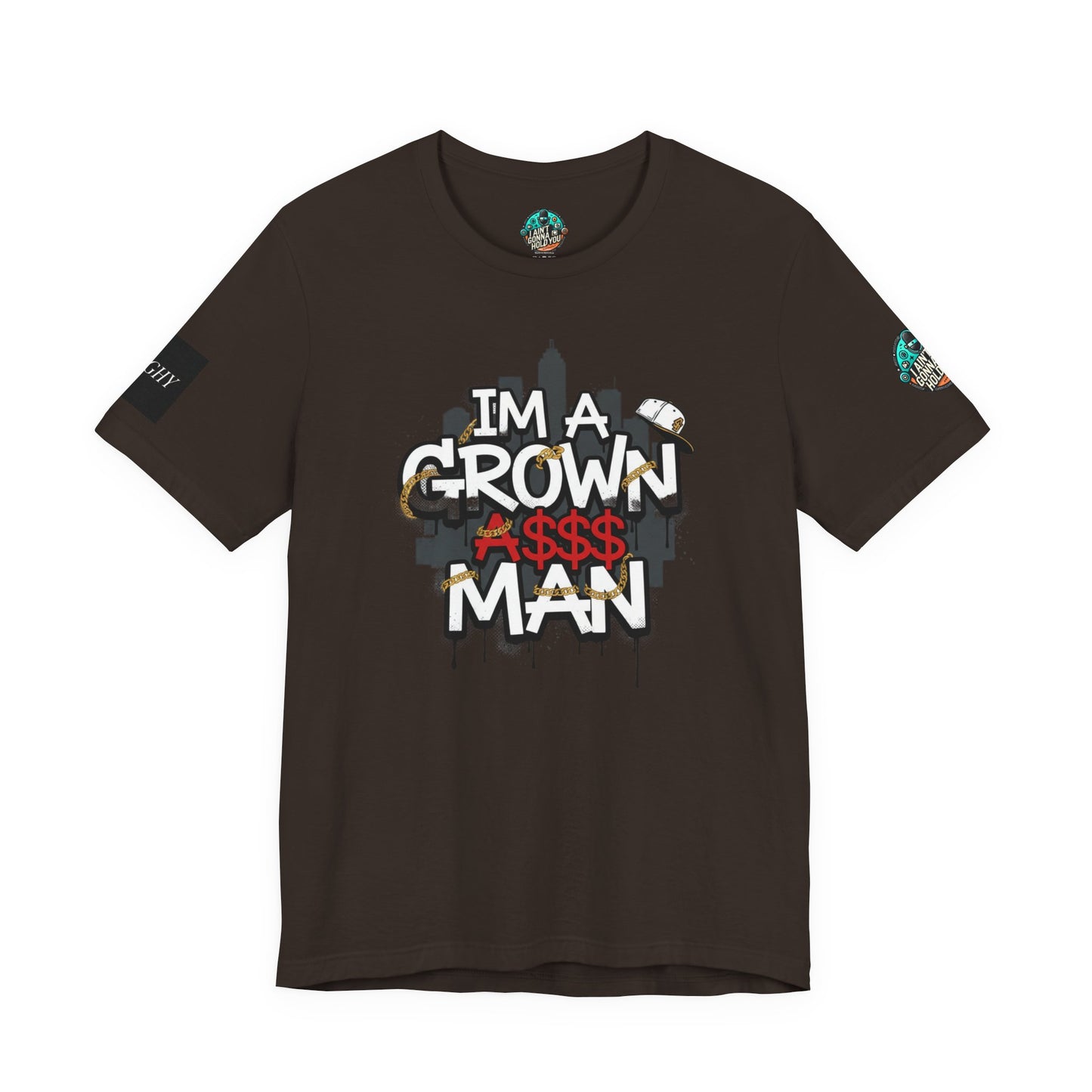 Grown Ass Man 2.0 Graphic Tee — Funny Urban Slang T‑Shirt