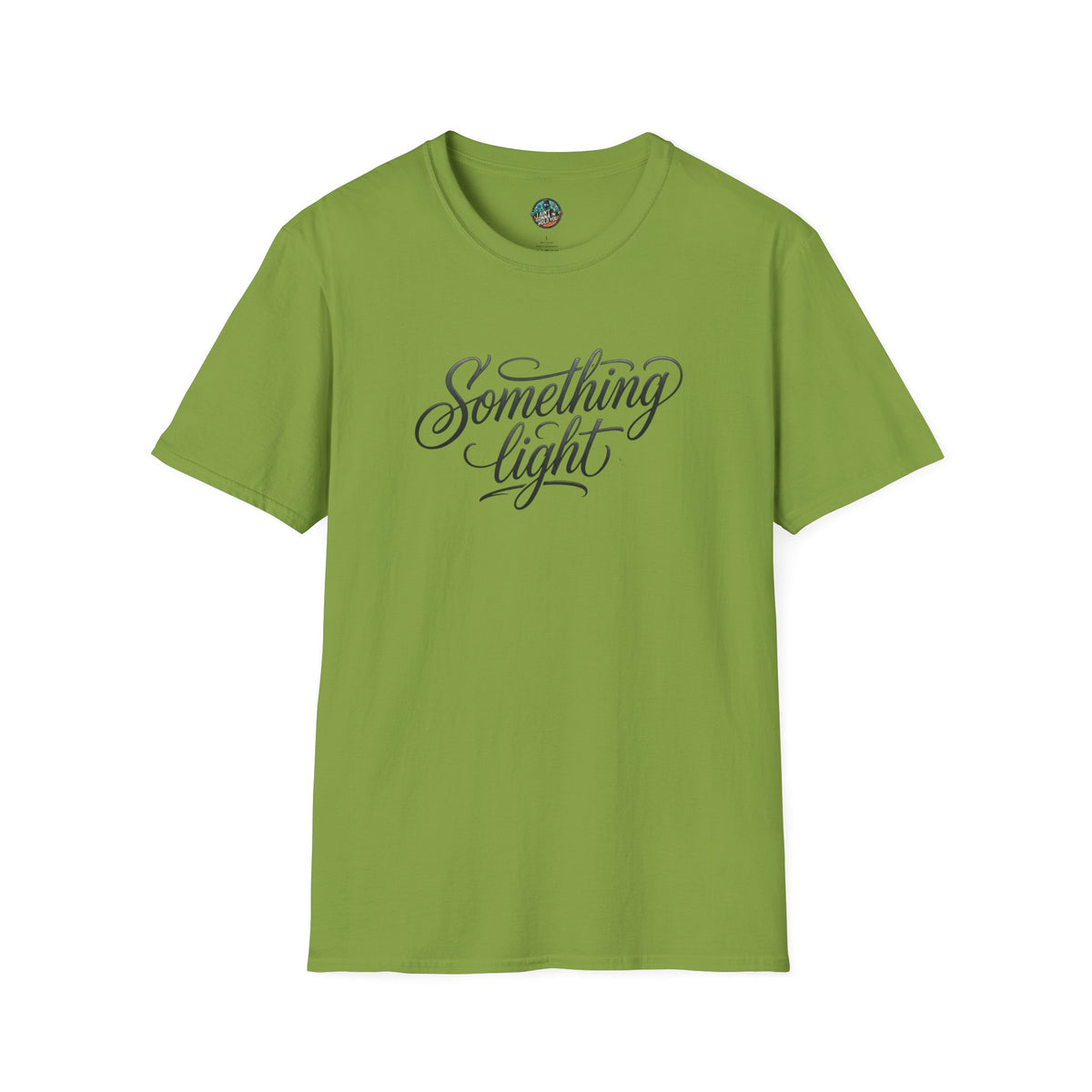Something Light T-Shirt — Script Typography Casual Tee