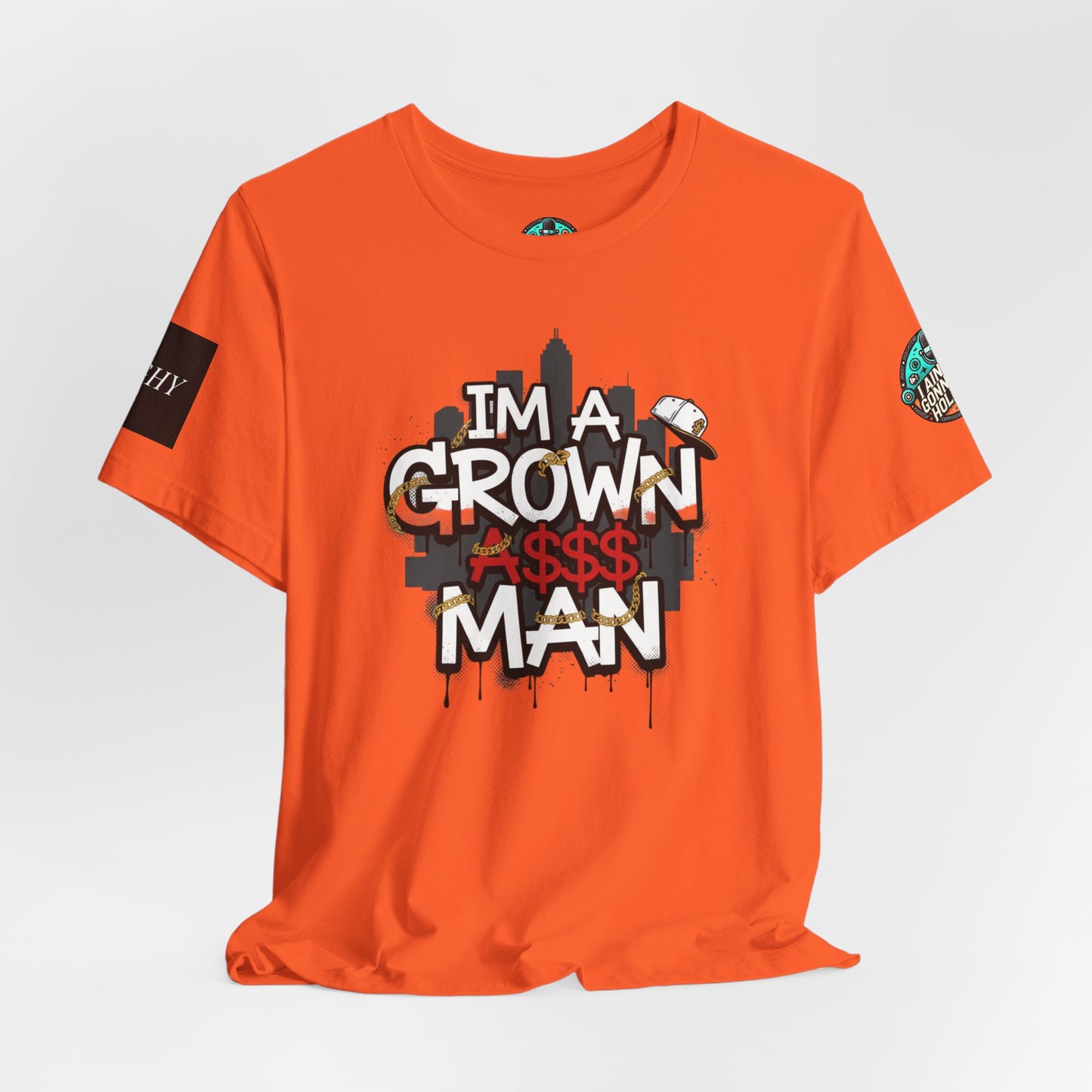 Grown Ass Man 2.0 Graphic Tee — Funny Urban Slang T‑Shirt