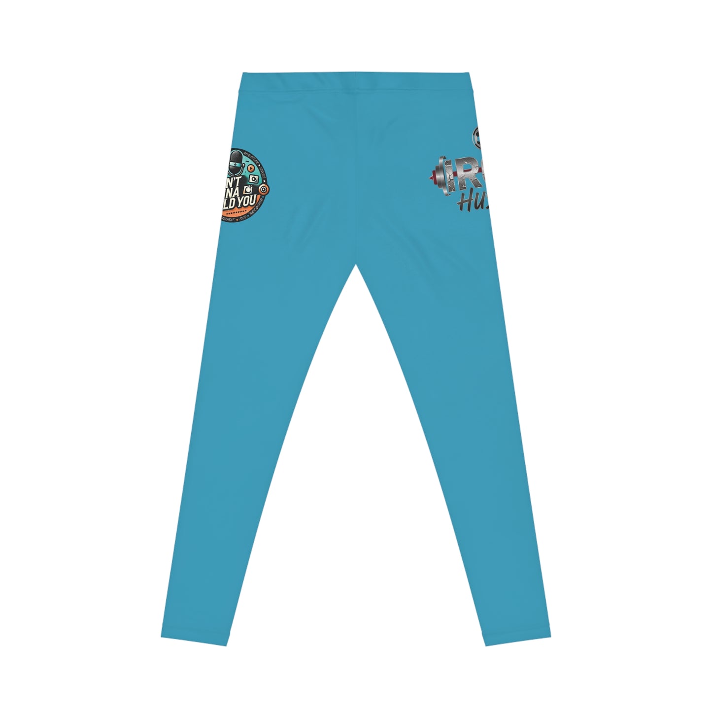 Motivational Graphic Leggings — "Iron Hustle" Fitness Yoga Pants