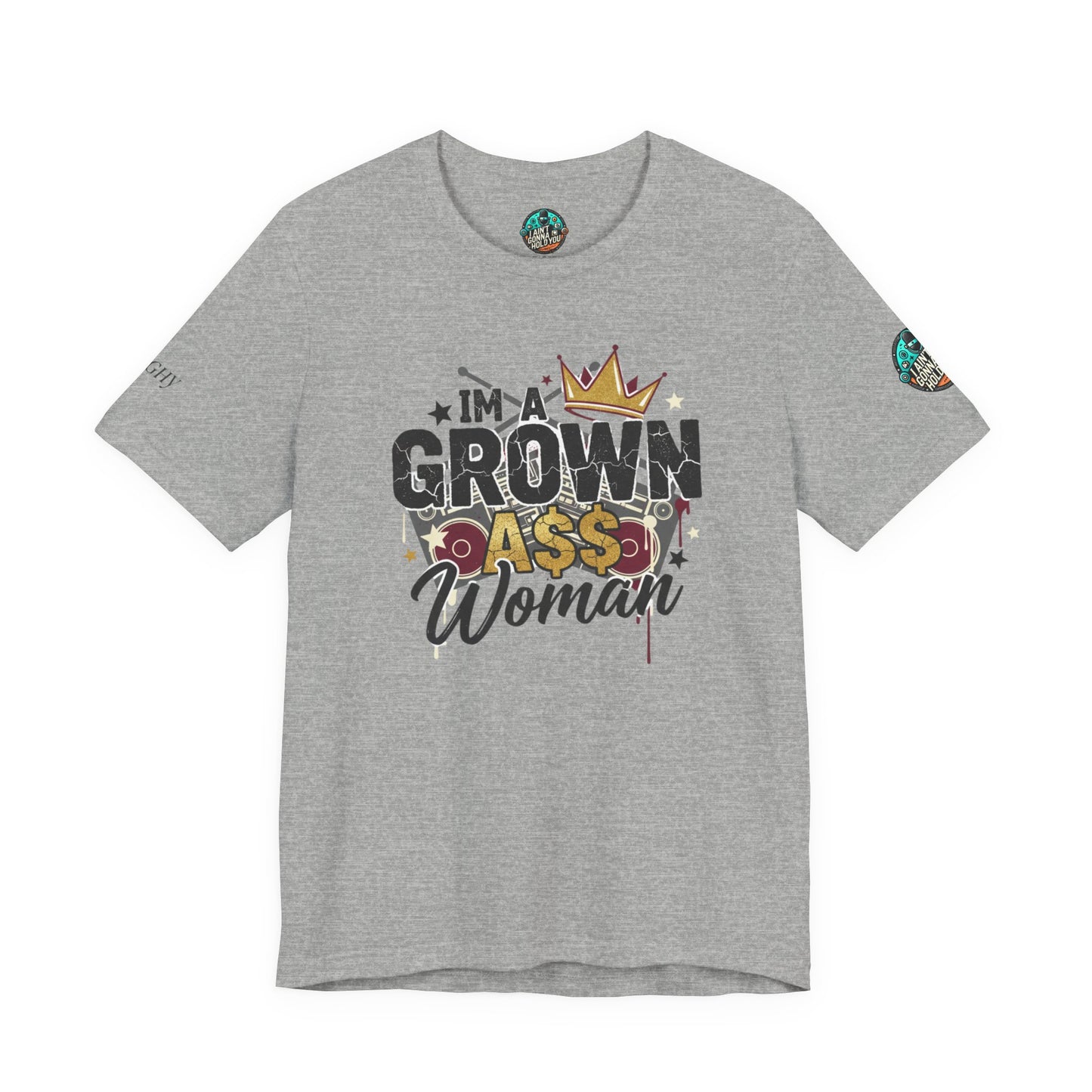 Grown Ass Woman Graphic Tee — Funny Urban Slang T‑Shirt