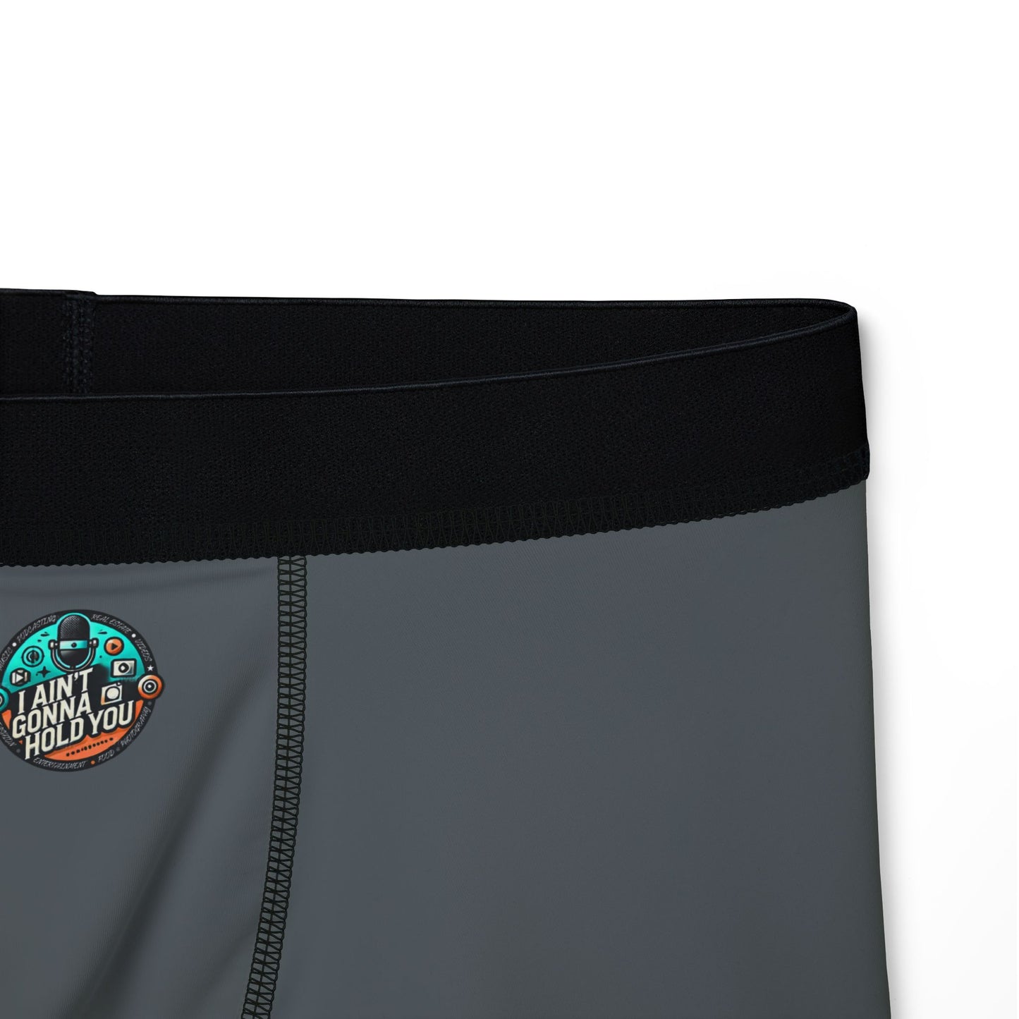 Mens Boxers — Gray Boxer Briefs with IAGHY Logo