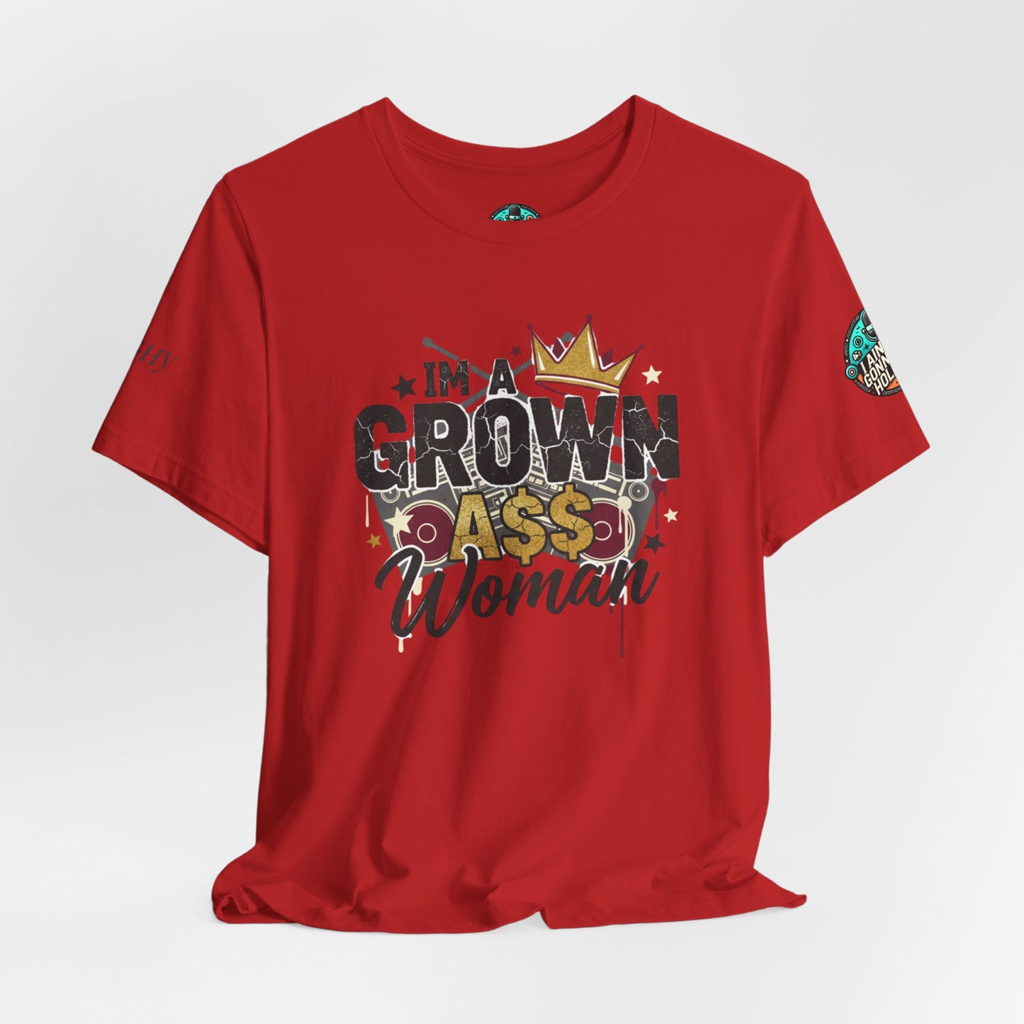 Grown Ass Woman Graphic Tee — Funny Urban Slang T‑Shirt