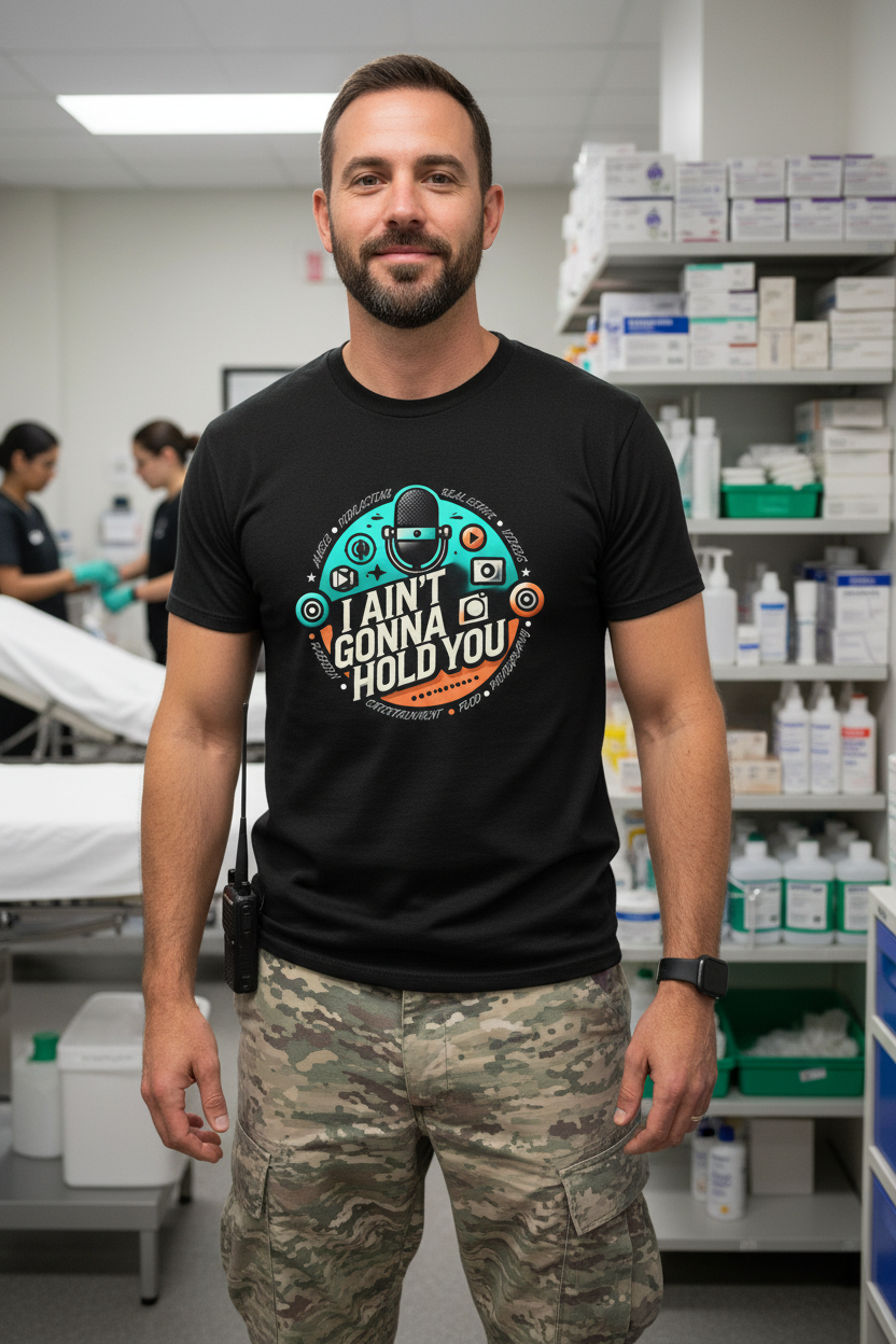 I Aint Gonna Hold You T-Shirt logo print