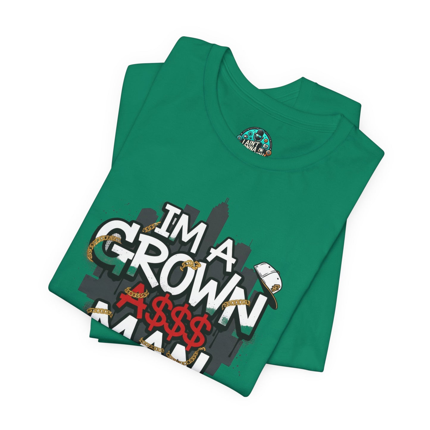 Grown Ass Man 2.0 Graphic Tee — Funny Urban Slang T‑Shirt