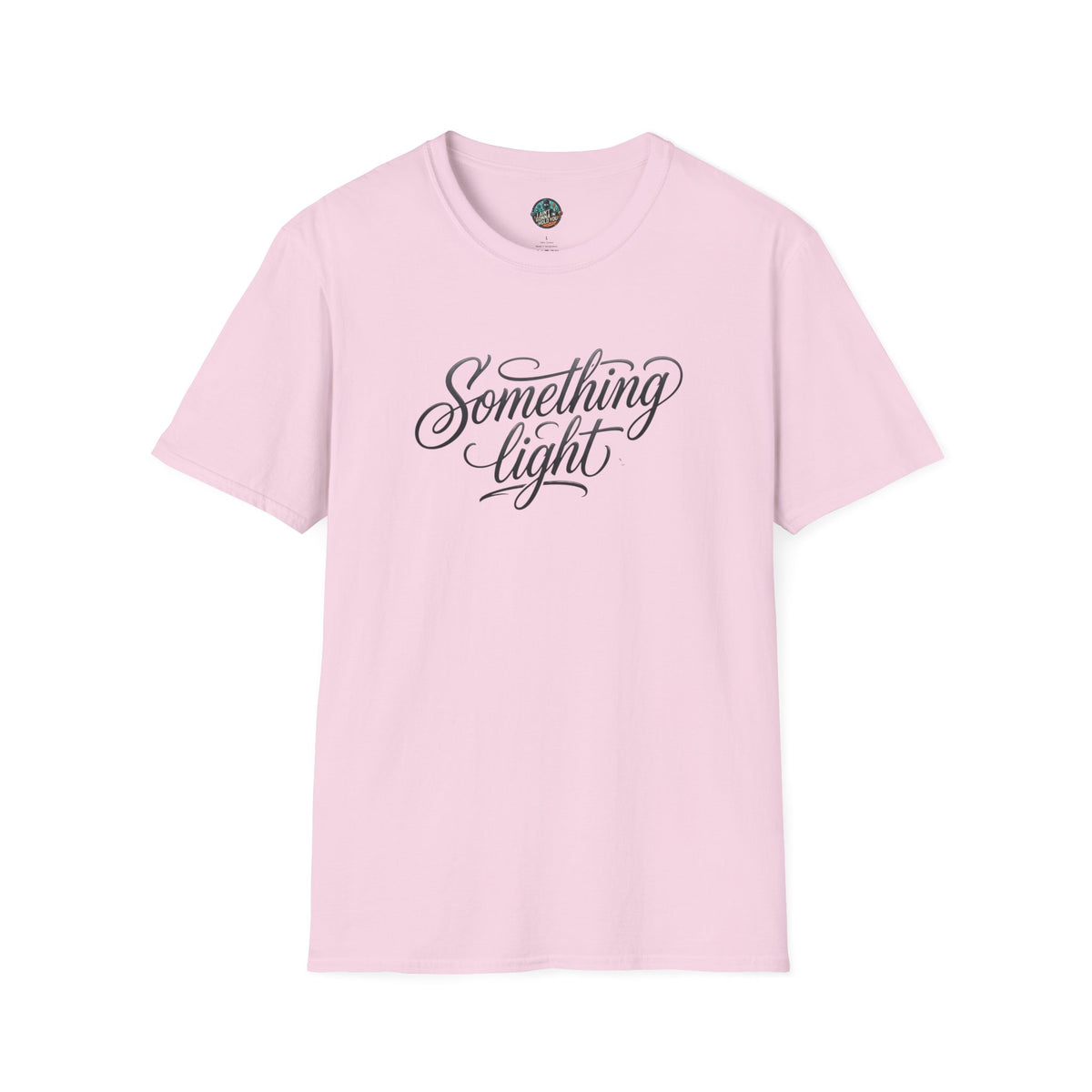 Something Light T-Shirt — Script Typography Casual Tee