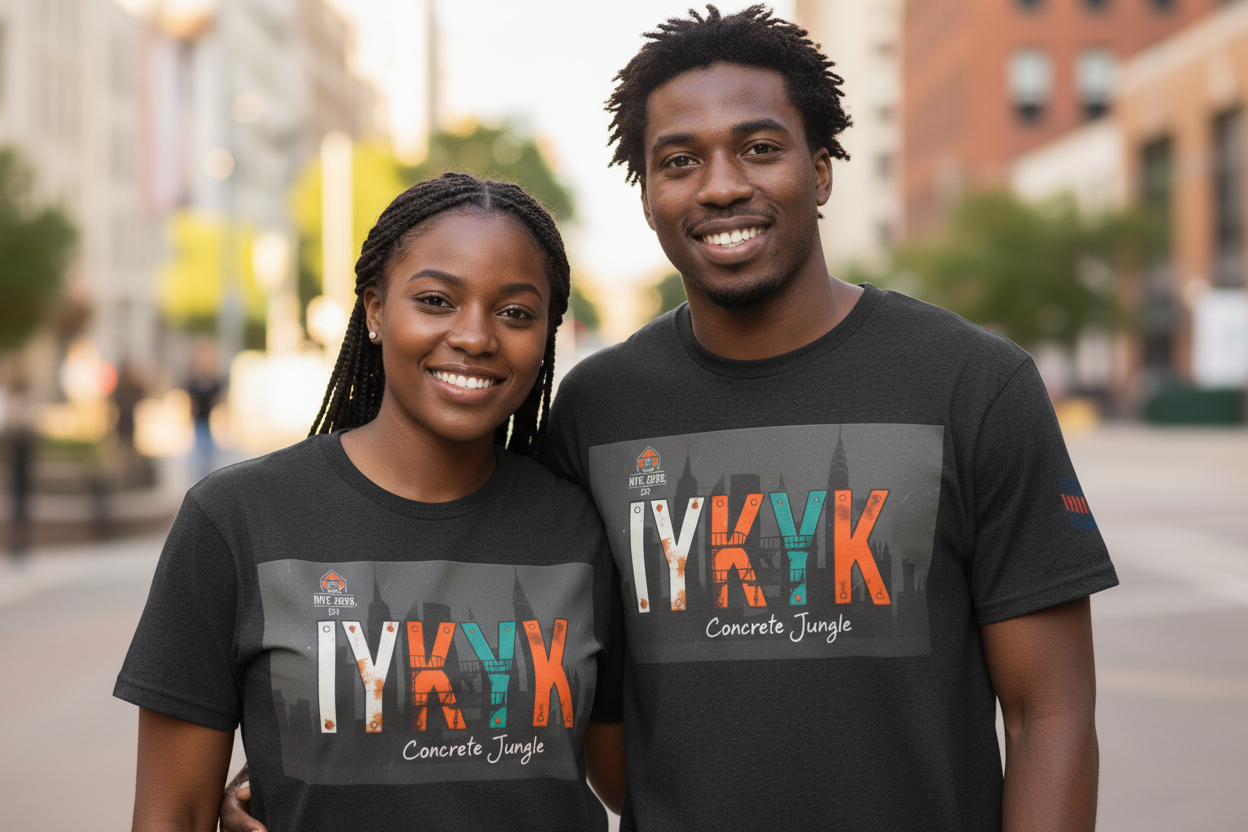 Concrete Jungle T-Shirt — IYKYK with IAGHY logo