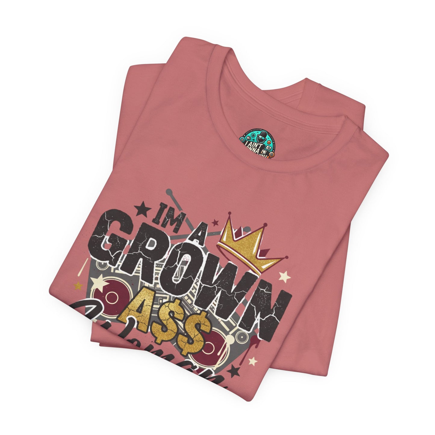 Grown Ass Woman Graphic Tee — Funny Urban Slang T‑Shirt