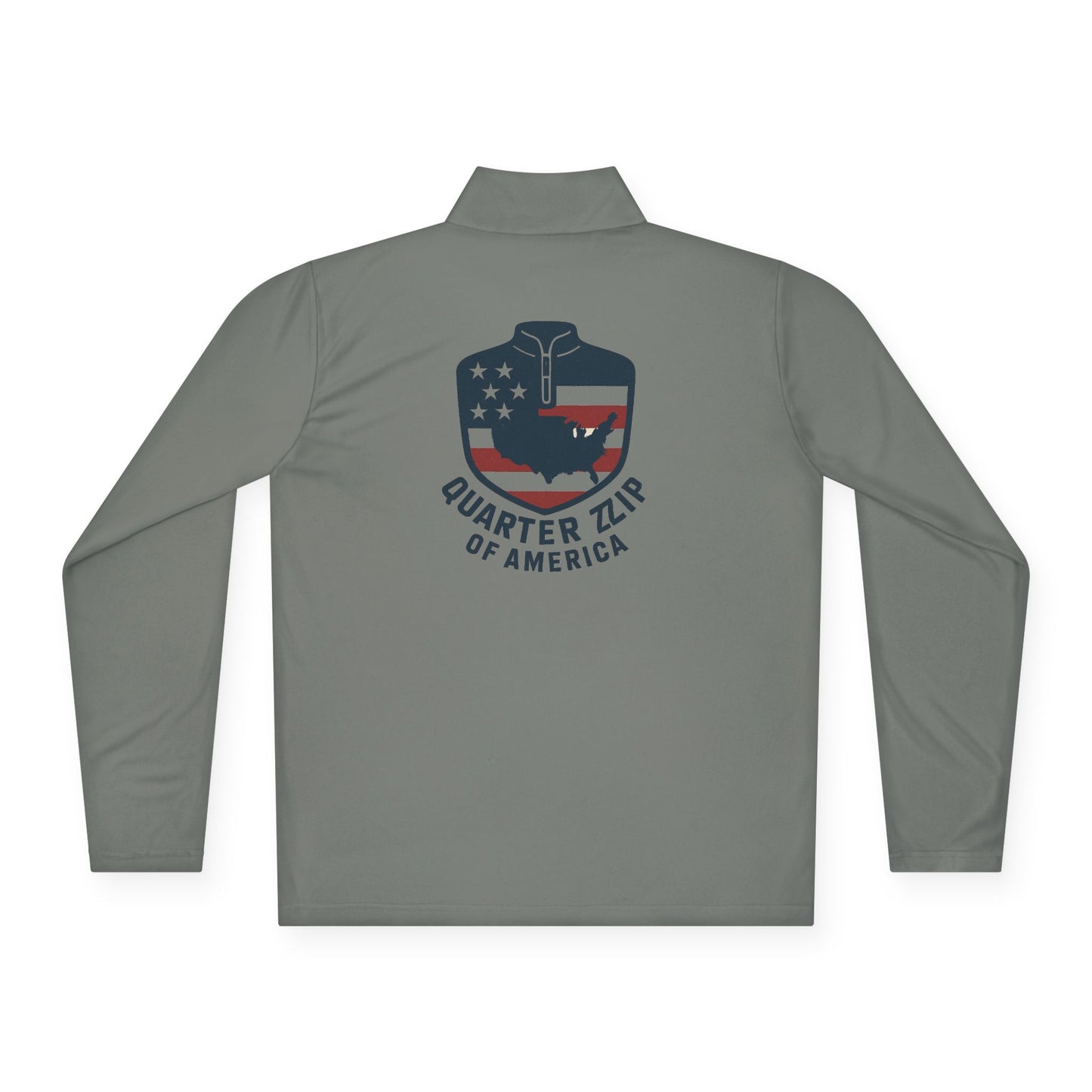 Quarter-Zip Pullover with logo prints