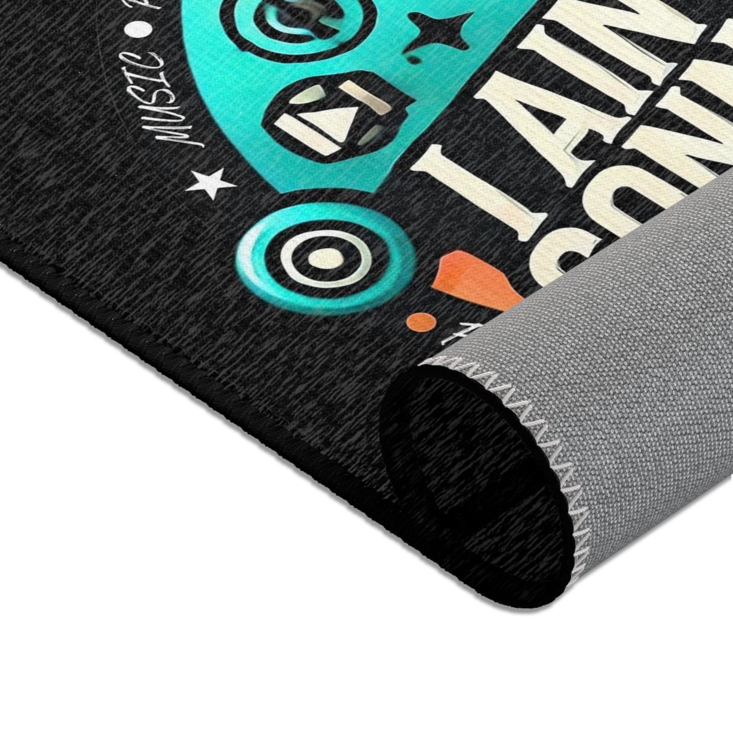 I Ain't Gonna Hold You Area Rug — Vintage Podcast & Streaming Microphone Floor Mat