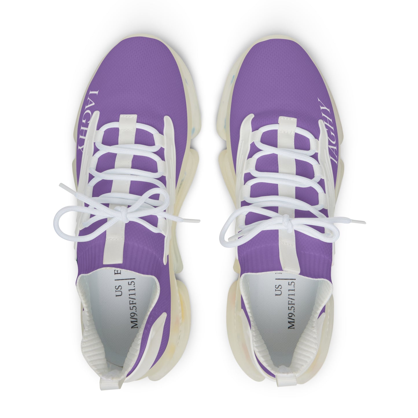 Light Purple Mesh Sneakers — Lightweight Athletic Running Shoes