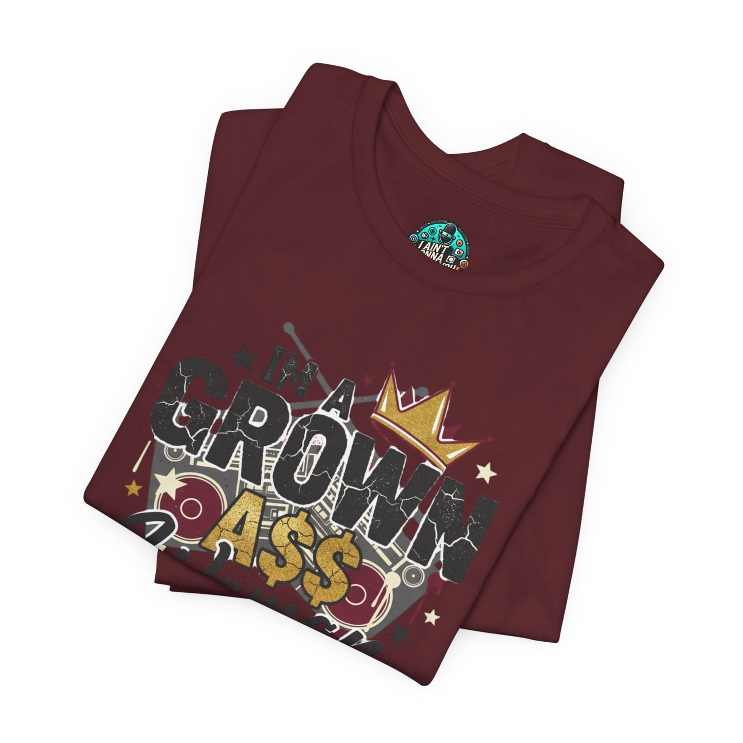 Grown Ass Woman Graphic Tee — Funny Urban Slang T‑Shirt