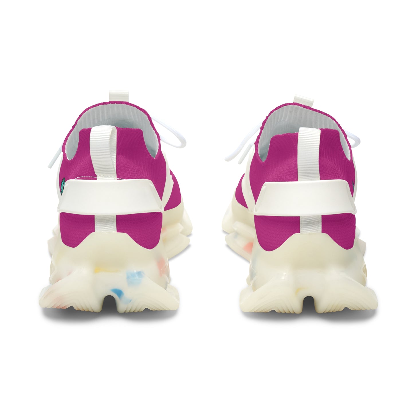 Pink and white sole Women's Sneakers — Lightweight Breathable Athletic Shoes