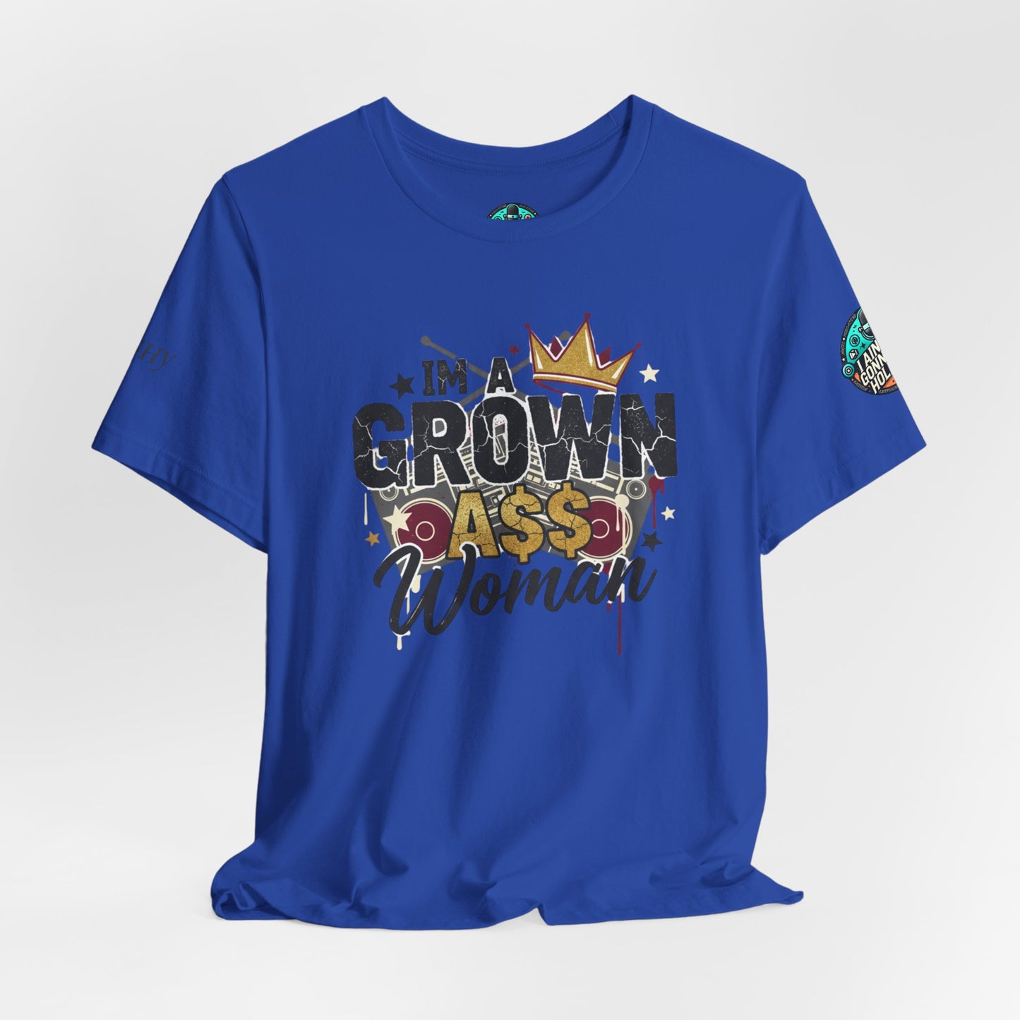 Grown Ass Woman Graphic Tee — Funny Urban Slang T‑Shirt