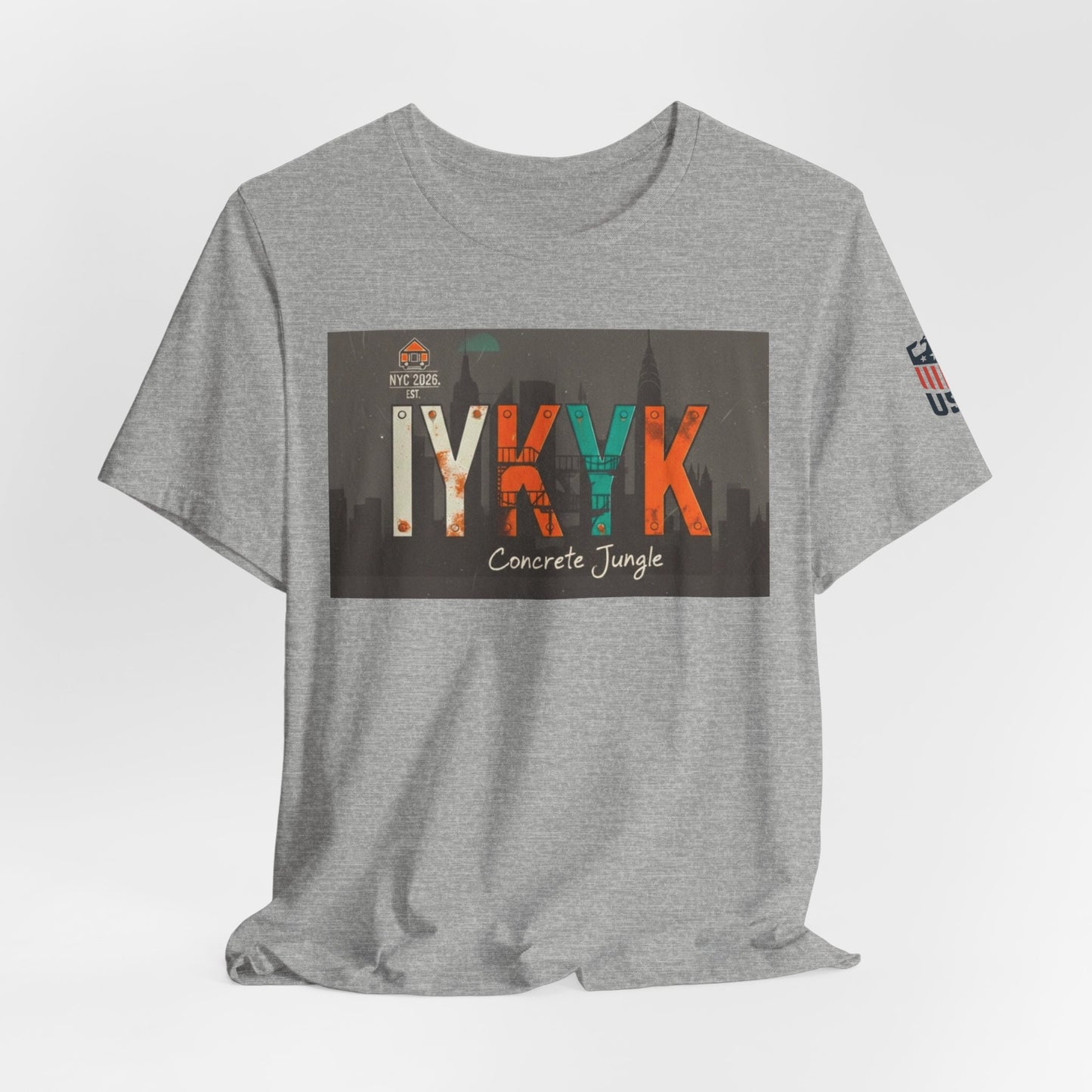 Concrete Jungle T-Shirt — IYKYK with IAGHY logo
