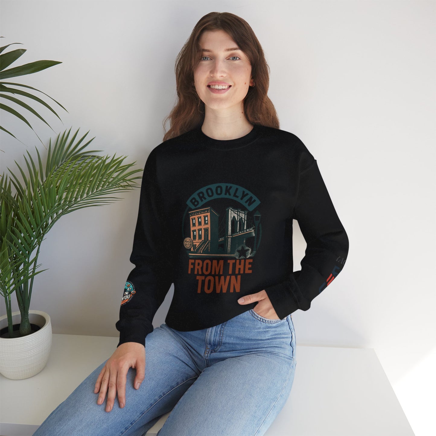 Brooklyn From The Town Crewneck Sweatshirt — NYC Borough Pride Pullover