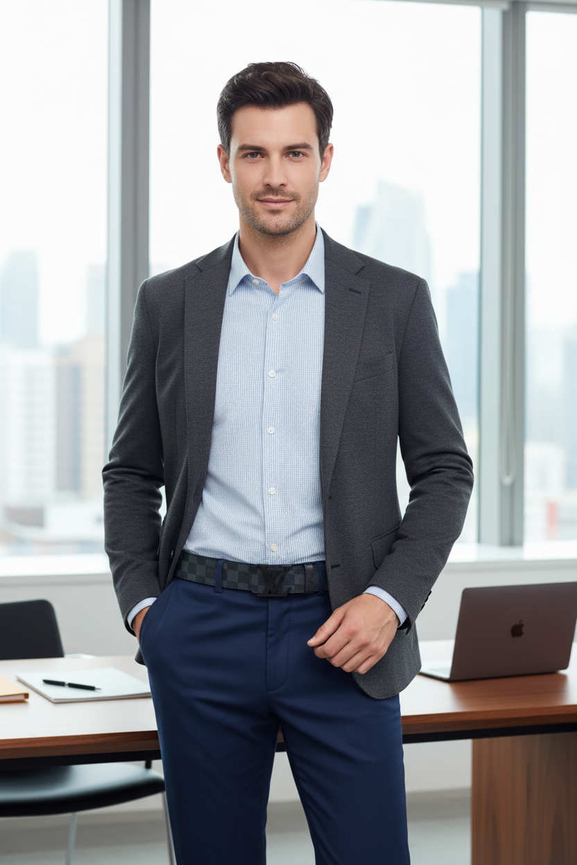 Customized leather belt