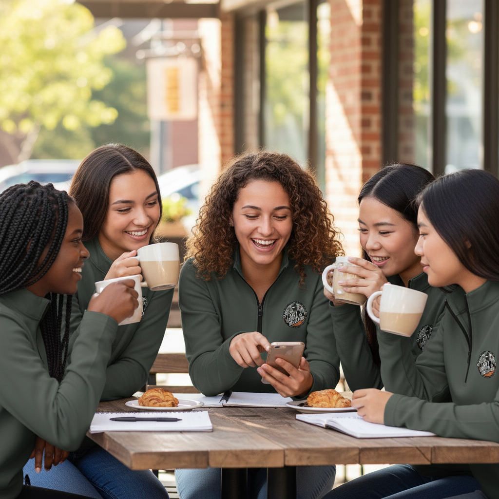 Quarter-Zip Pullover — Unisex Stretch Embroidered logo Sweater