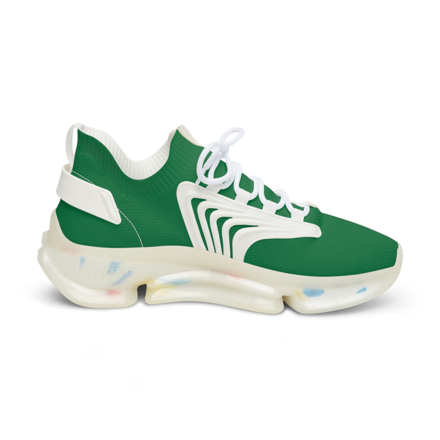 Green Mesh Sneakers — Lightweight Athletic Running Shoes for Men